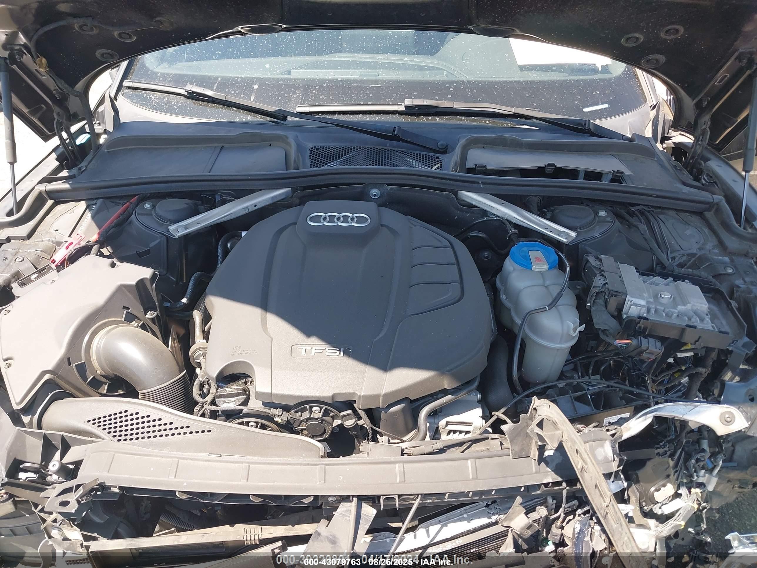 2018 Audi A5 2.0t Premium Черный vin: WAUBNCF56JA108484