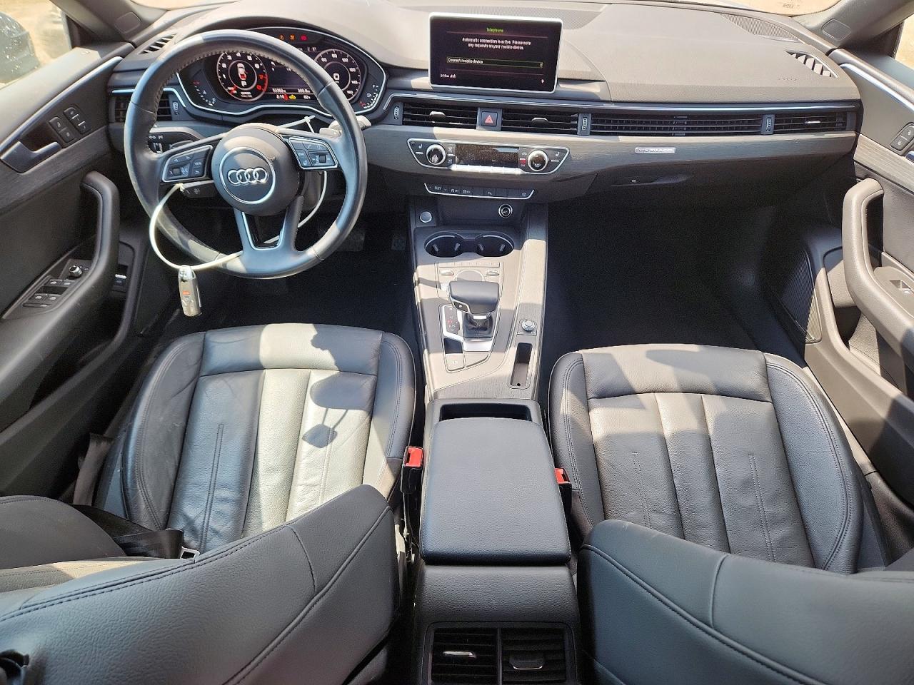 2018 Audi A5 Premium Plus Gray vin: WAUBNCF57JA009866