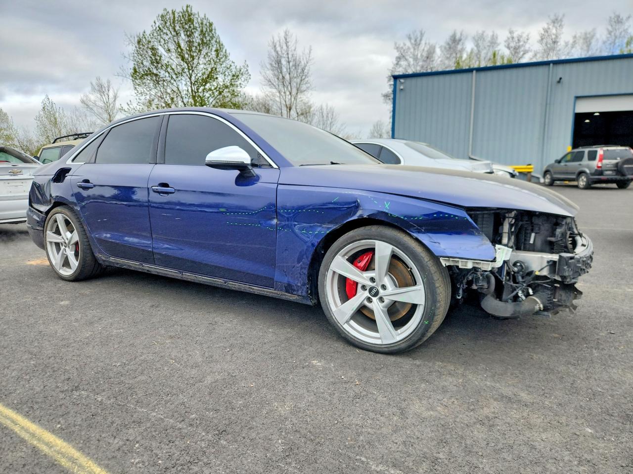 2021 Audi S4 Prestige Blue vin: WAUC4AF42MA065141