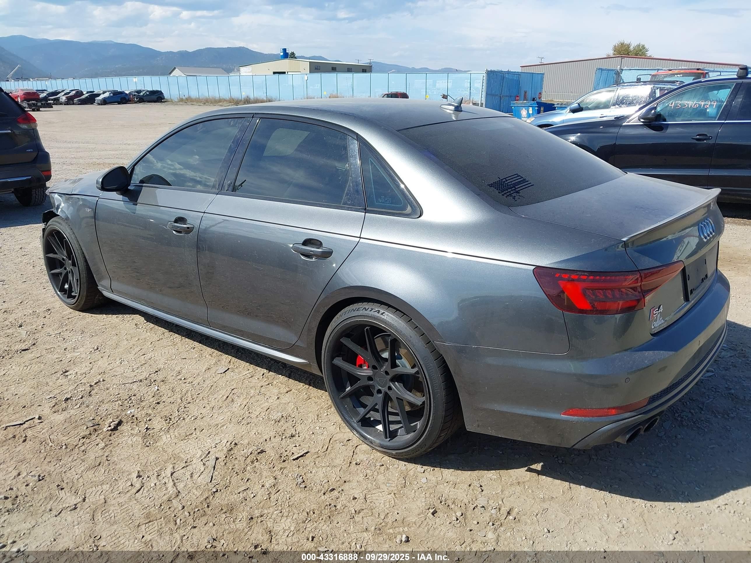 2018 Audi S4 3.0t Premium Plus Gray vin: WAUC4BF48JA011313