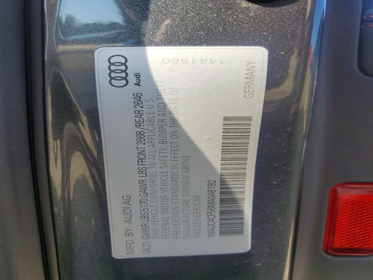 2021 Audi S5 Premium Plus Gray vin: WAUC4CF56MA046192
