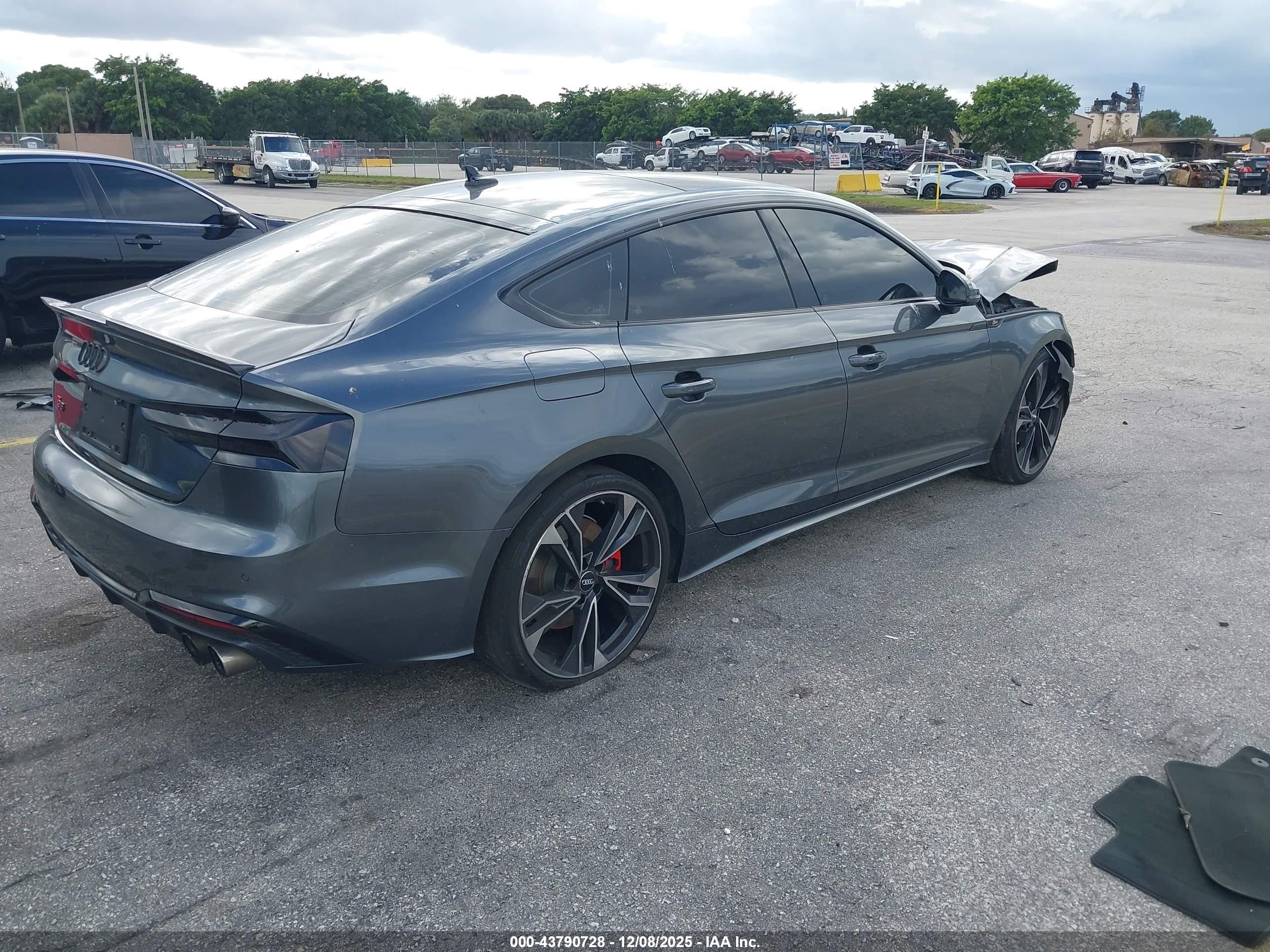 2021 Audi S5 Sportback Premium Plus Tfsi Quattro Tiptronic Gray vin: WAUC4CF59MA008682