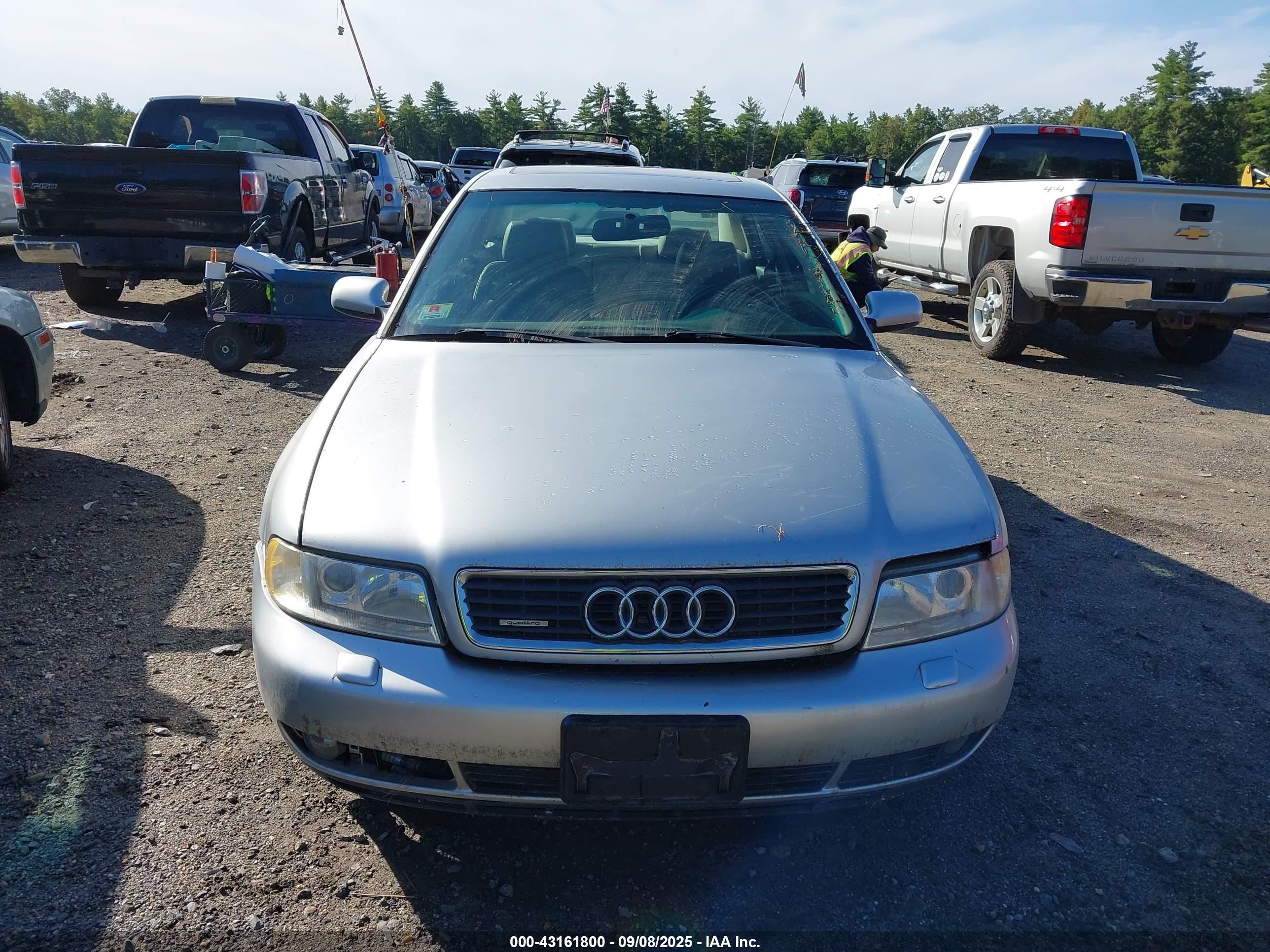 1999 Audi A4 1.8t Quattro Серебряный vin: WAUCB28D4XA307232