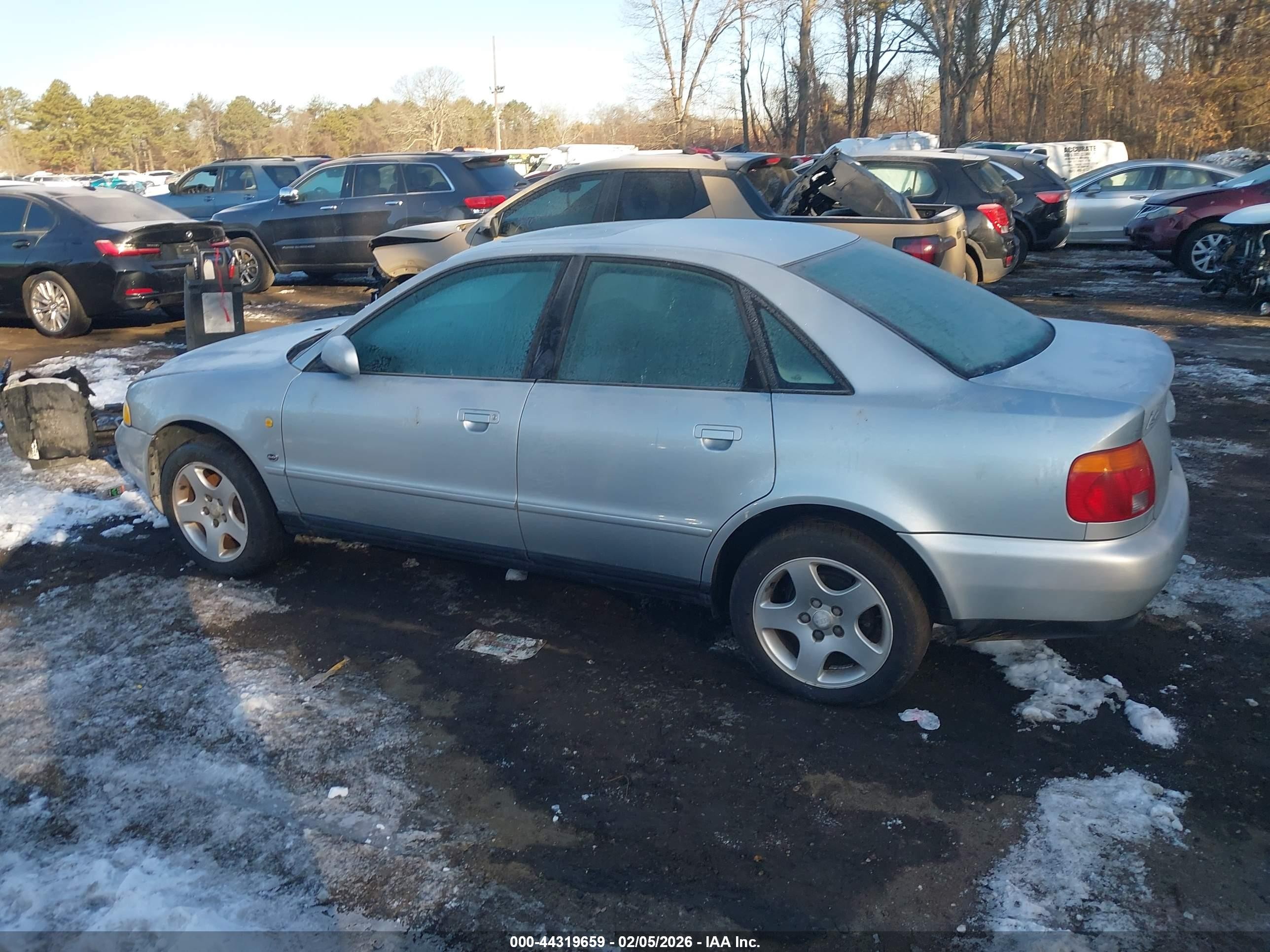 1997 Audi A4 1.8 T Silver vin: WAUCB88D6VA197929
