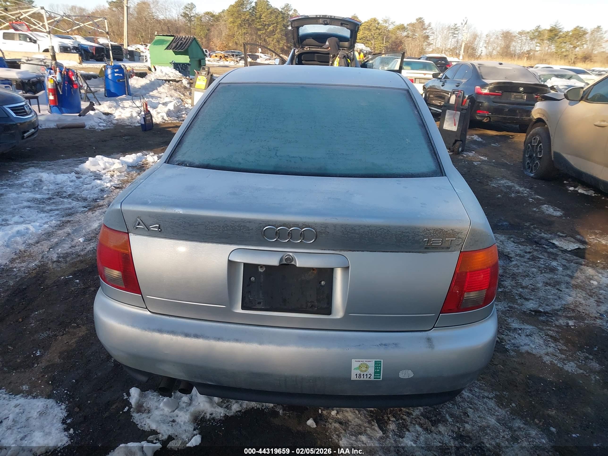 1997 Audi A4 1.8 T Silver vin: WAUCB88D6VA197929