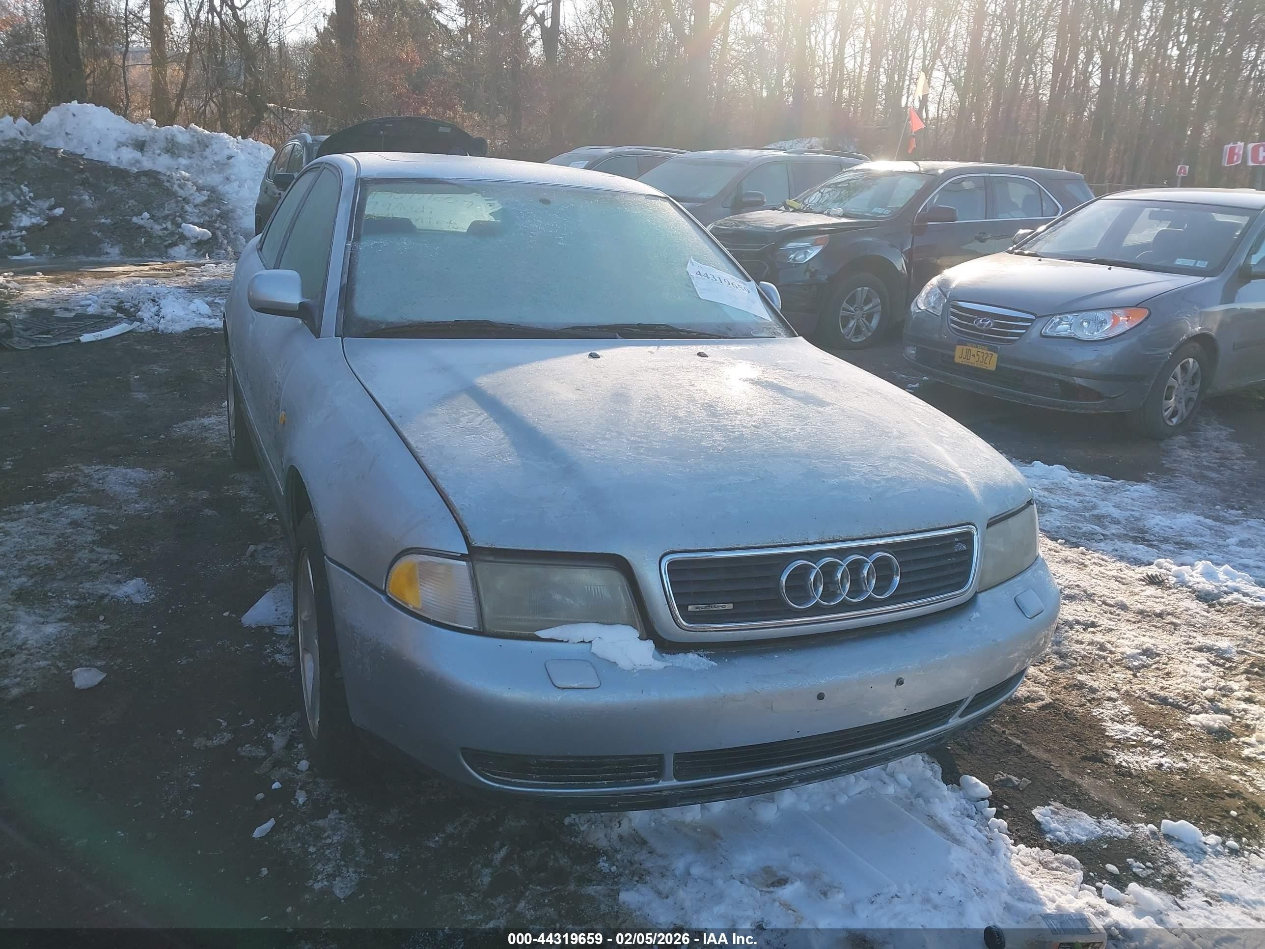 1997 Audi A4 1.8 T Silver vin: WAUCB88D6VA197929