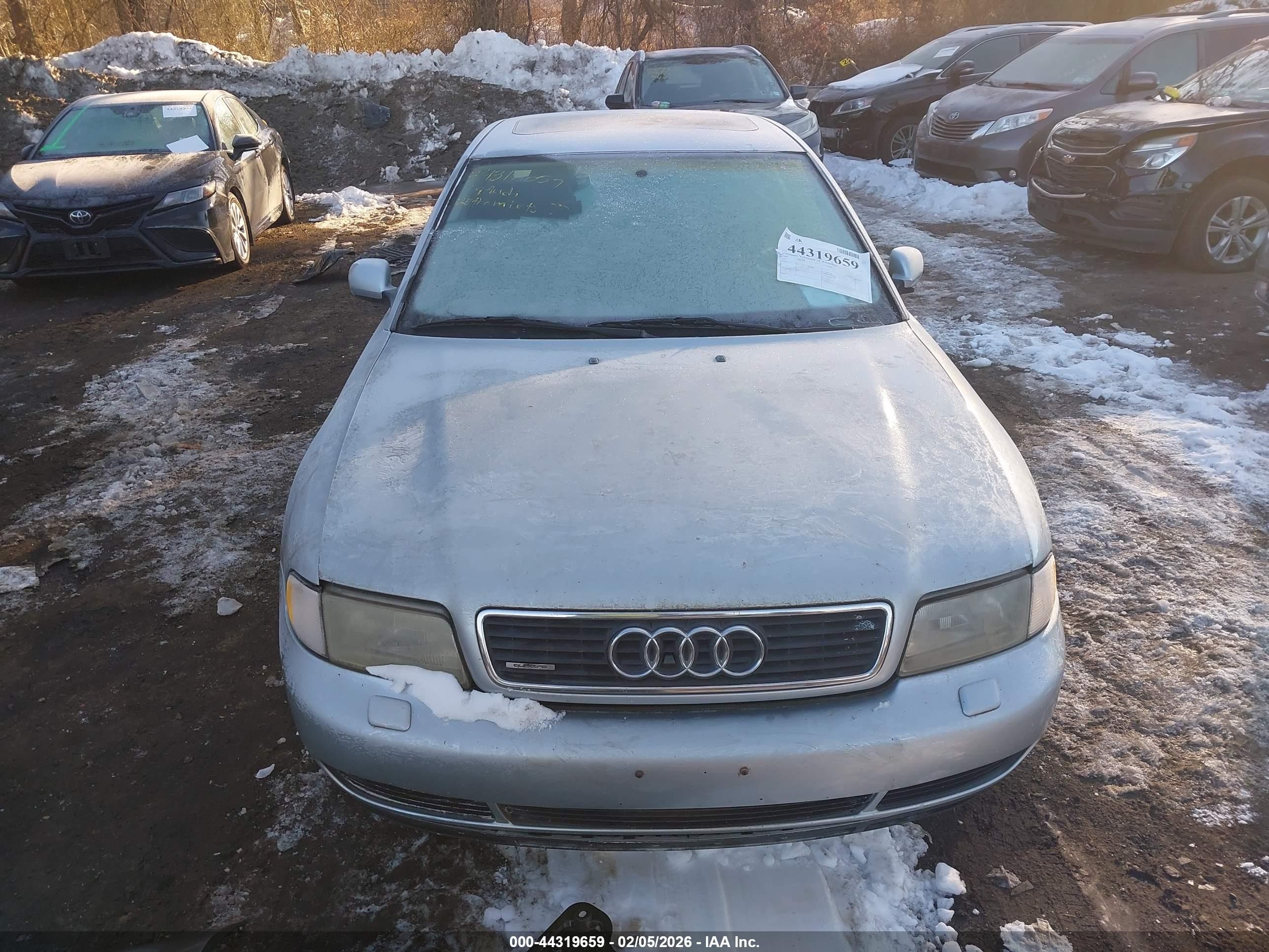 1997 Audi A4 1.8 T Silver vin: WAUCB88D6VA197929