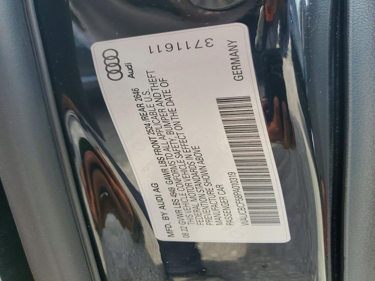 2023 Audi A5 Premium Plus 40 Black vin: WAUCBCF58PA010319