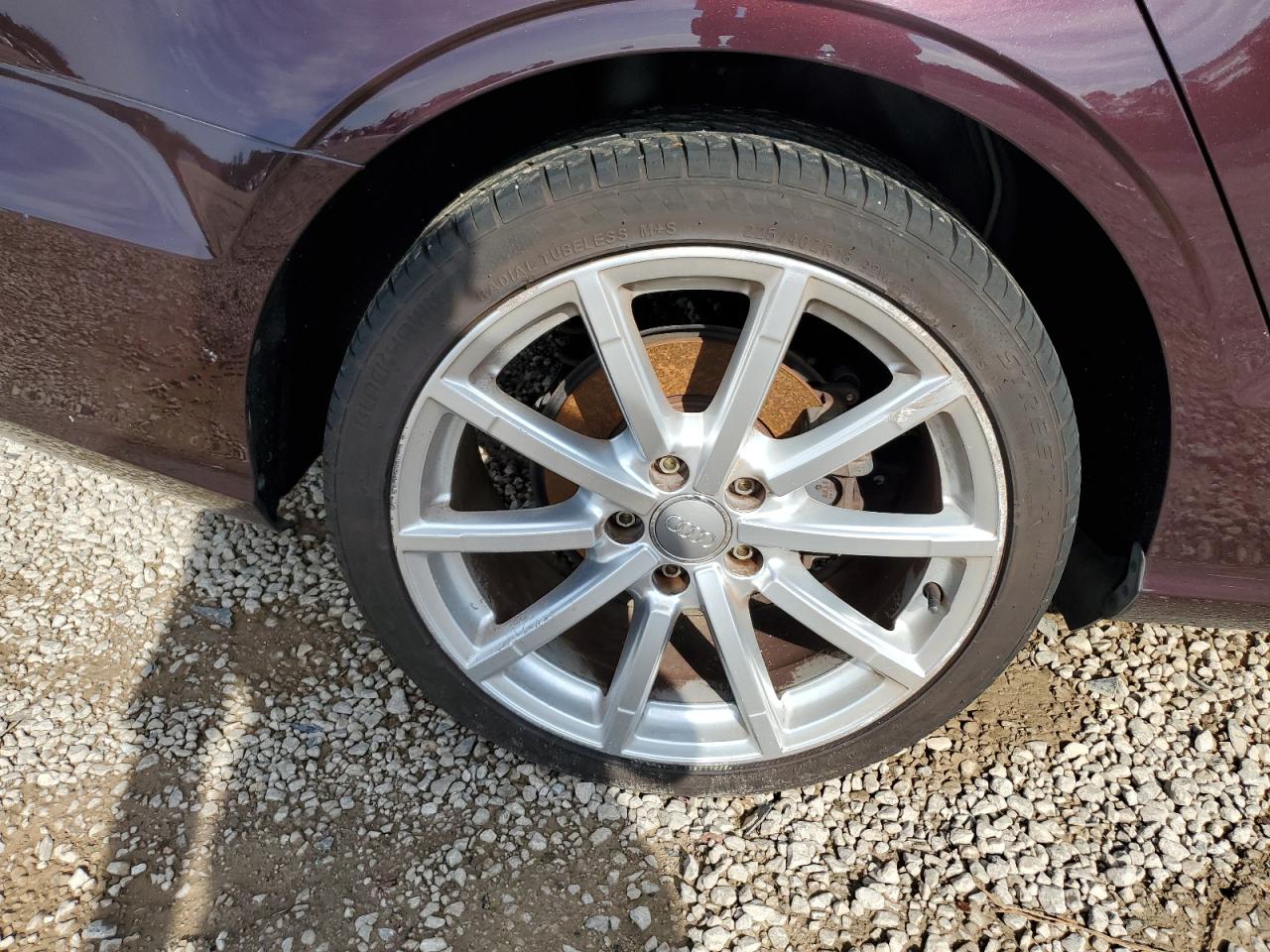 2015 Audi A3 Premium Plus Maroon vin: WAUCCGFF0F1065276 Damage: Right Rear Wheel, Curb Rash, > 12 Inches