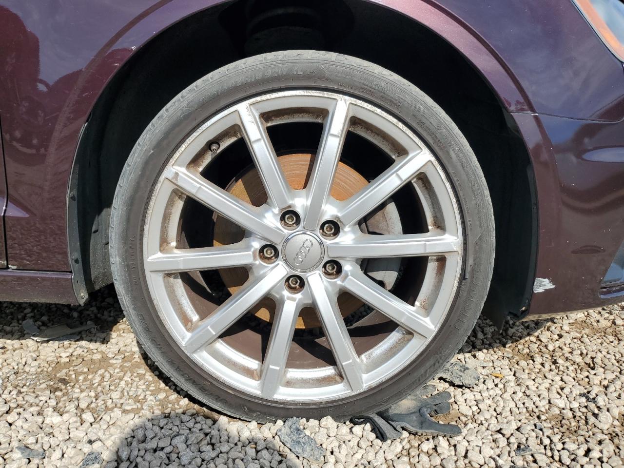 2015 Audi A3 Premium Plus Maroon vin: WAUCCGFF0F1065276 Damage: Right Front Wheel, Curb Rash, > 12 Inches