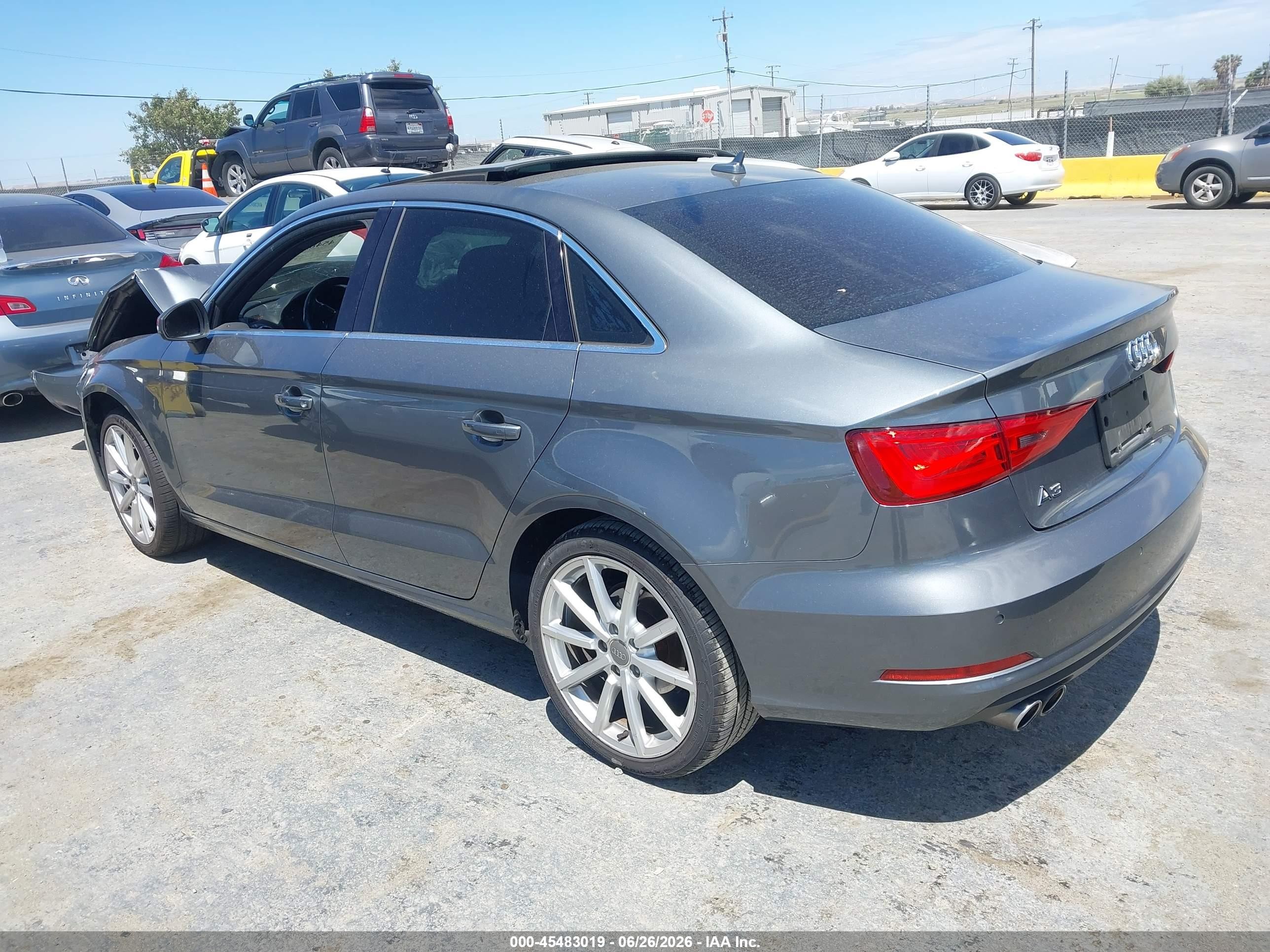 2015 Audi A3 1.8t Premium Gray vin: WAUCCGFF1F1030049