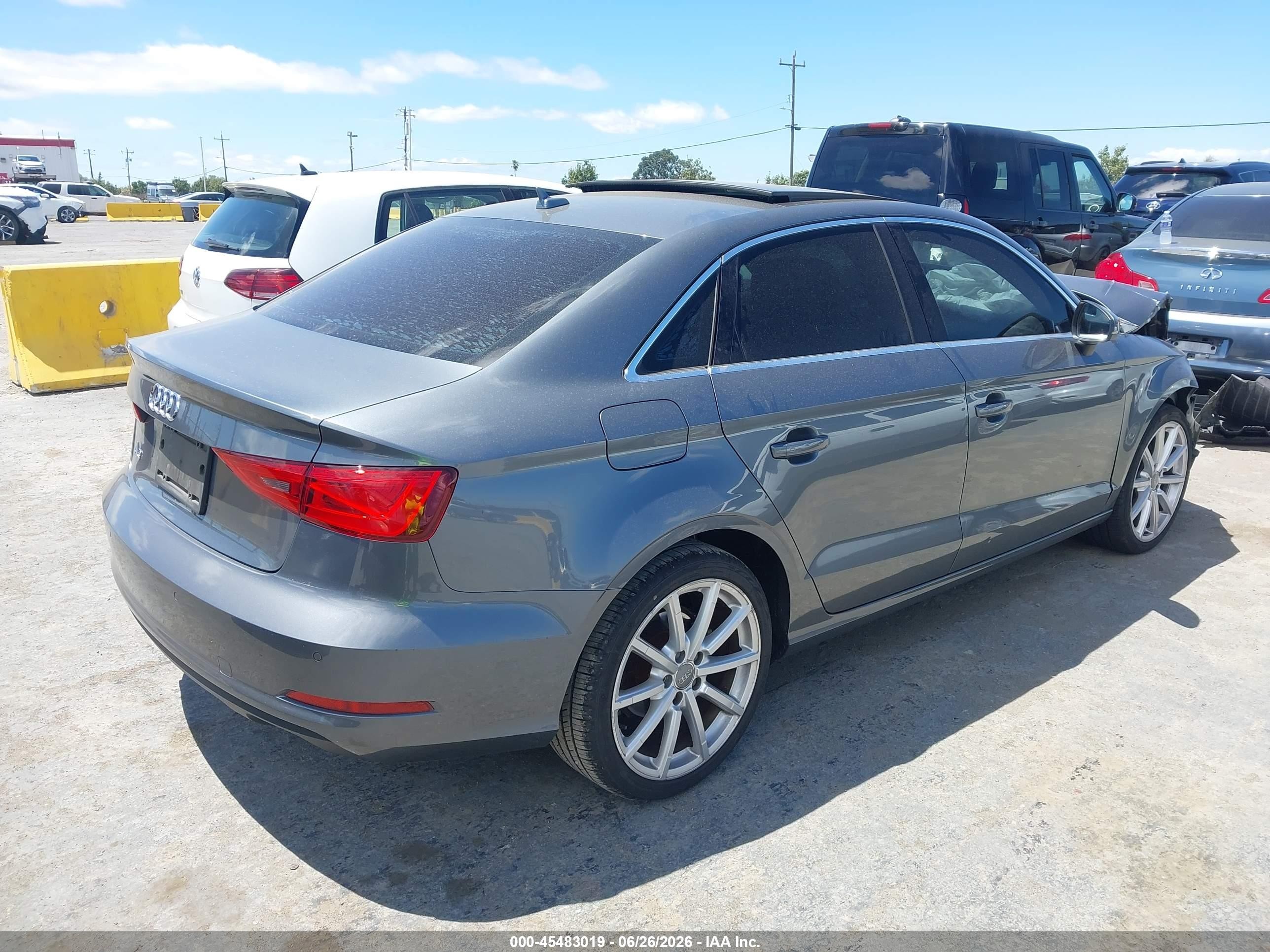 2015 Audi A3 1.8t Premium Gray vin: WAUCCGFF1F1030049