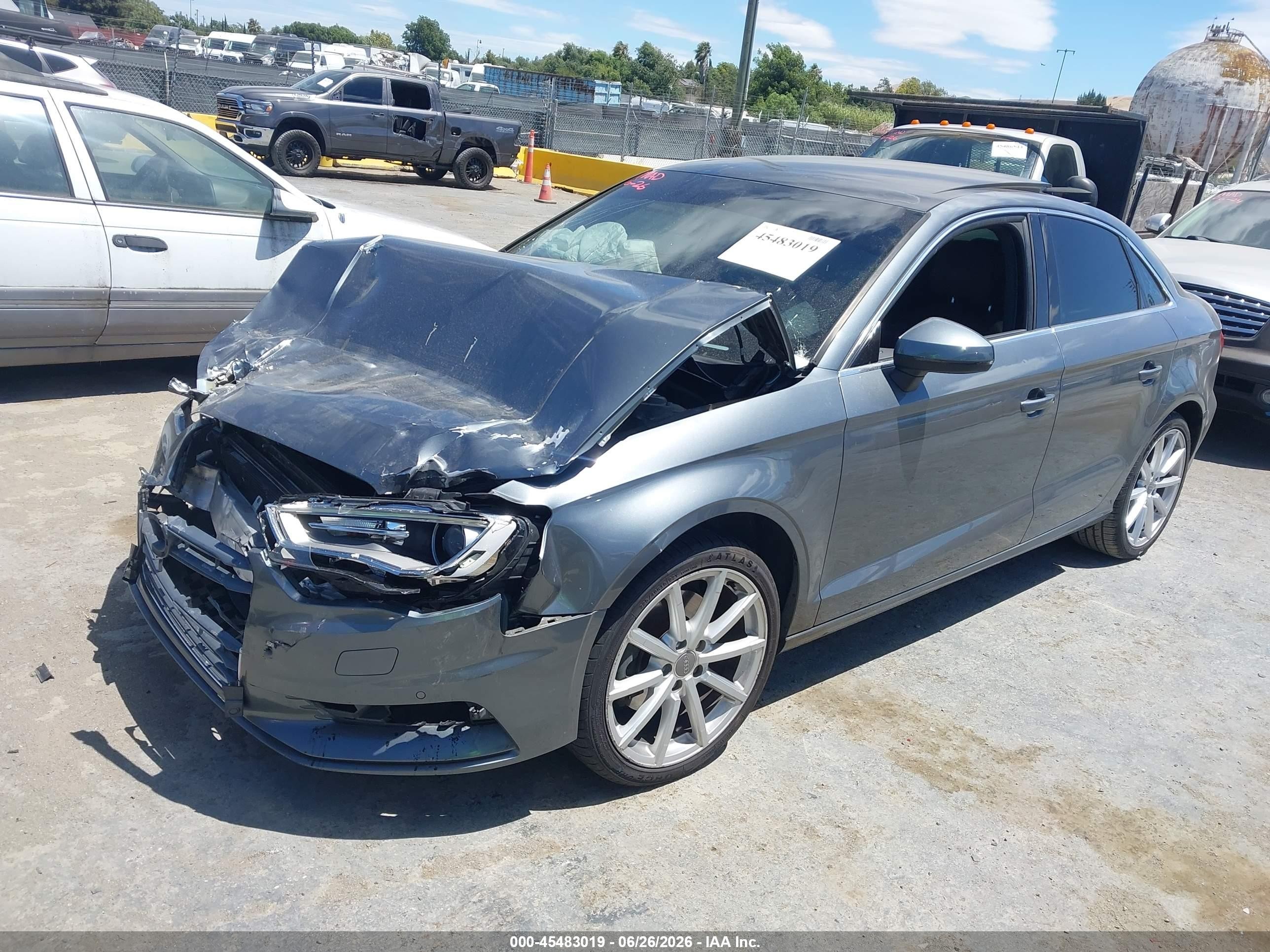2015 Audi A3 1.8t Premium Gray vin: WAUCCGFF1F1030049