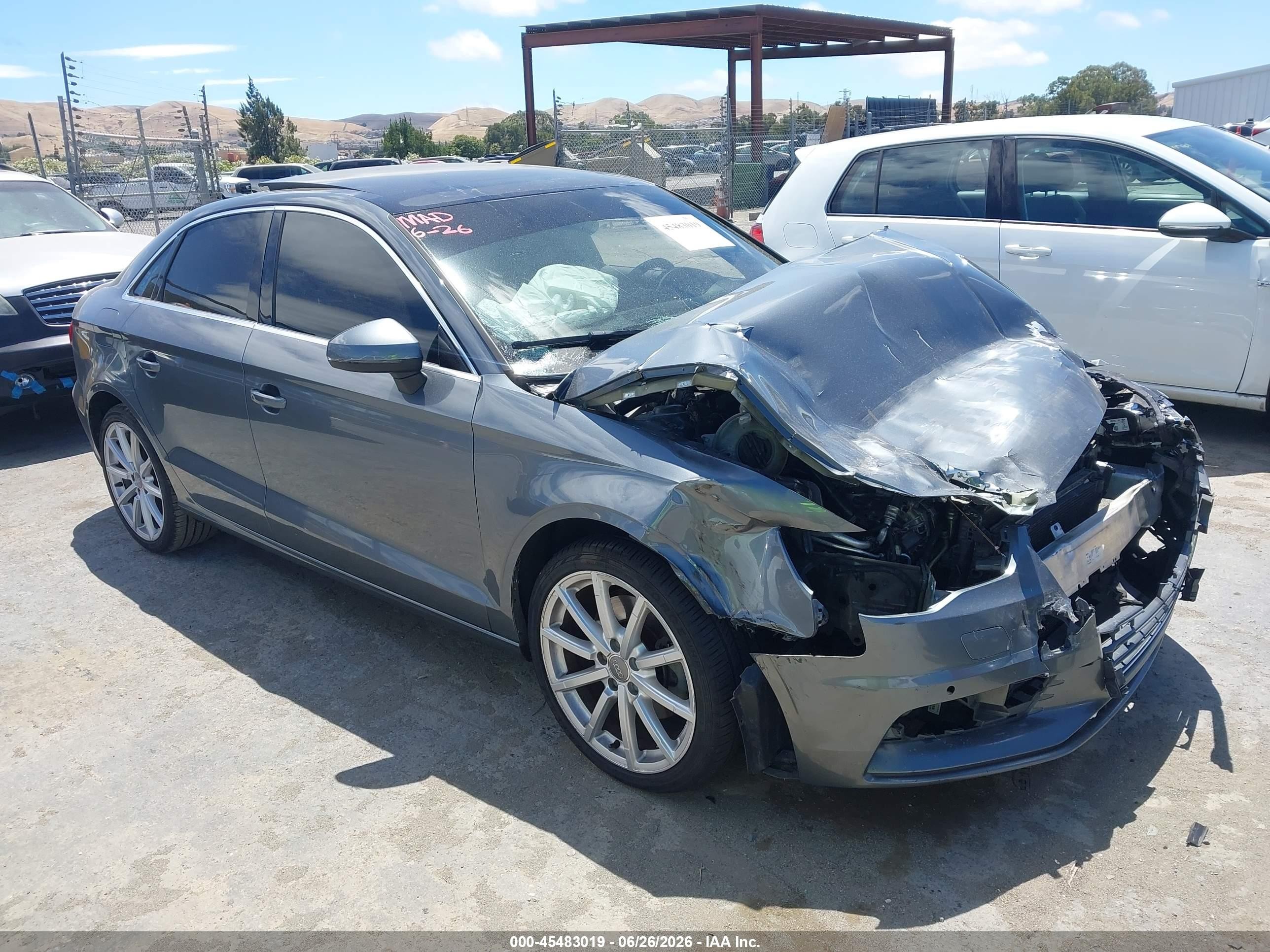 2015 Audi A3 1.8t Premium Gray vin: WAUCCGFF1F1030049