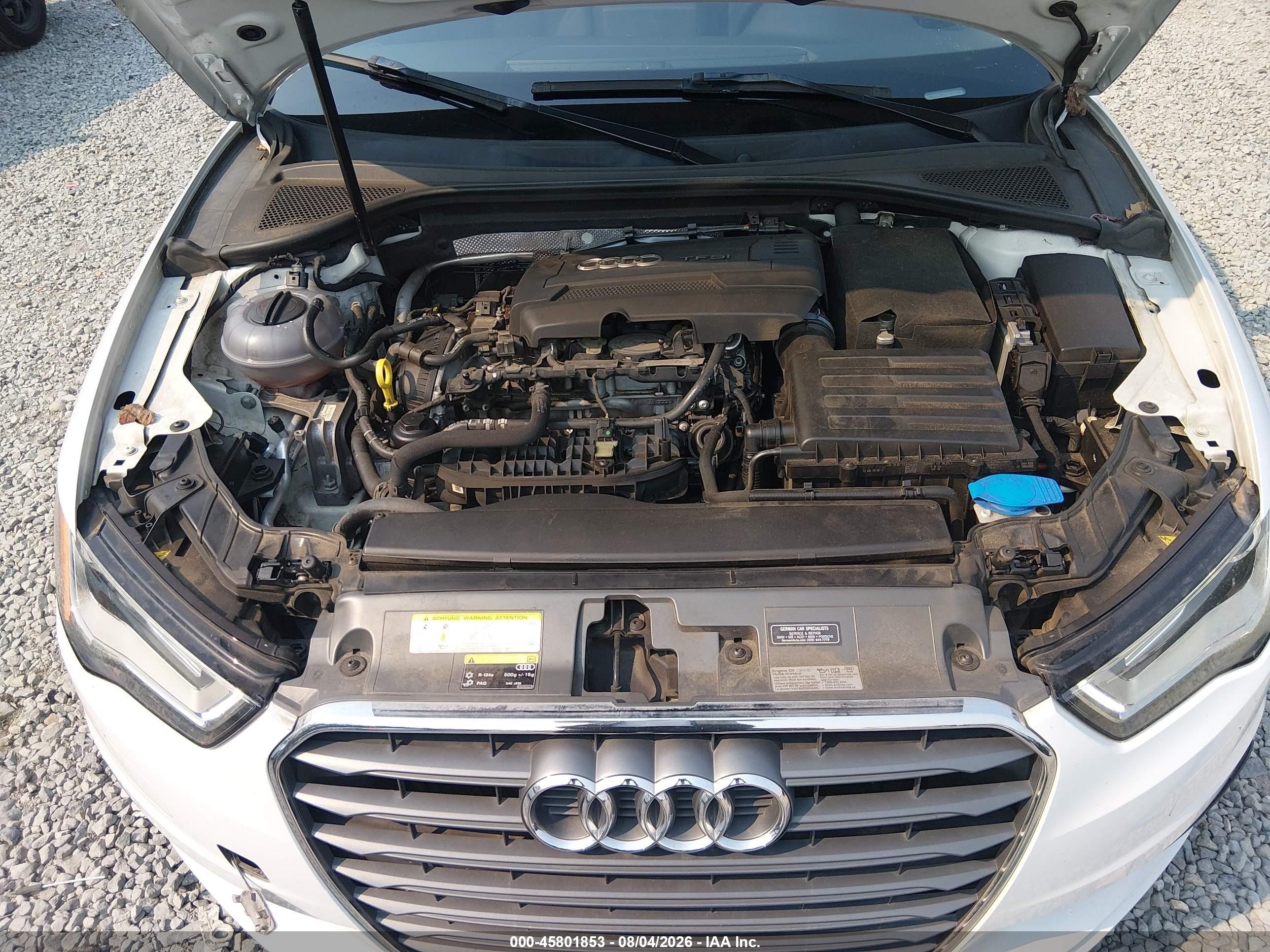 2015 Audi A3 1.8t Premium White vin: WAUCCGFF2F1011560