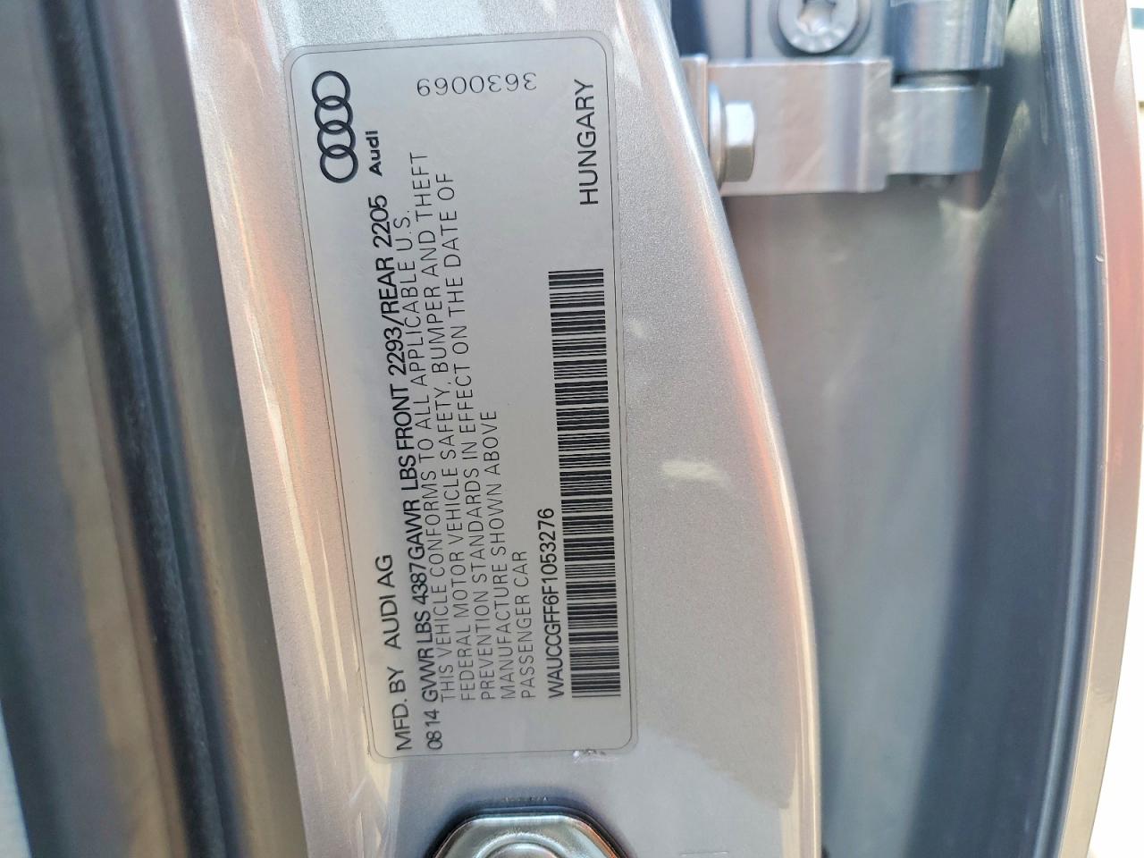 2015 Audi A3 Premium Plus Silver vin: WAUCCGFF6F1053276