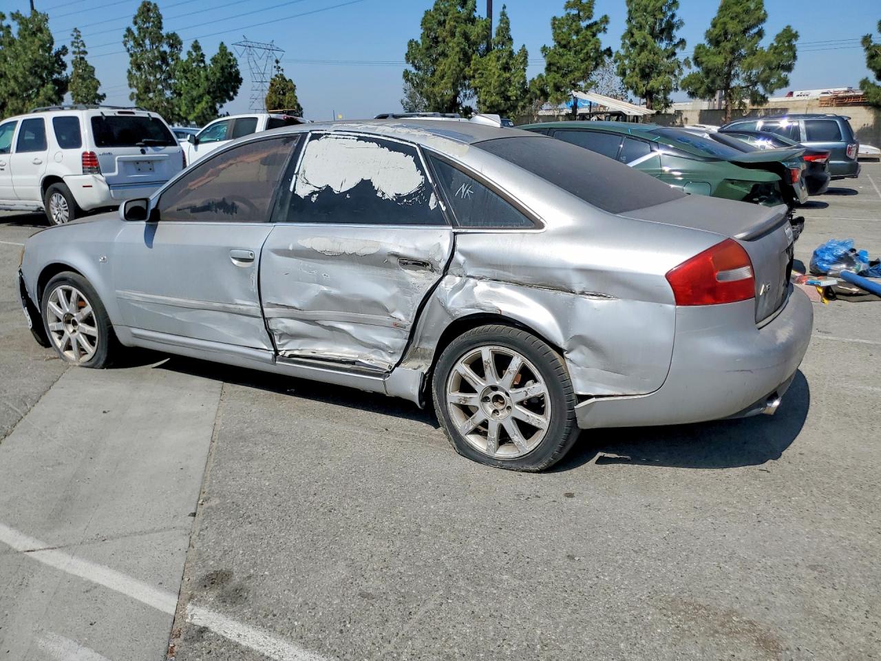 2004 Audi A6 S-line Quattro Silver vin: WAUCD64B14N059421