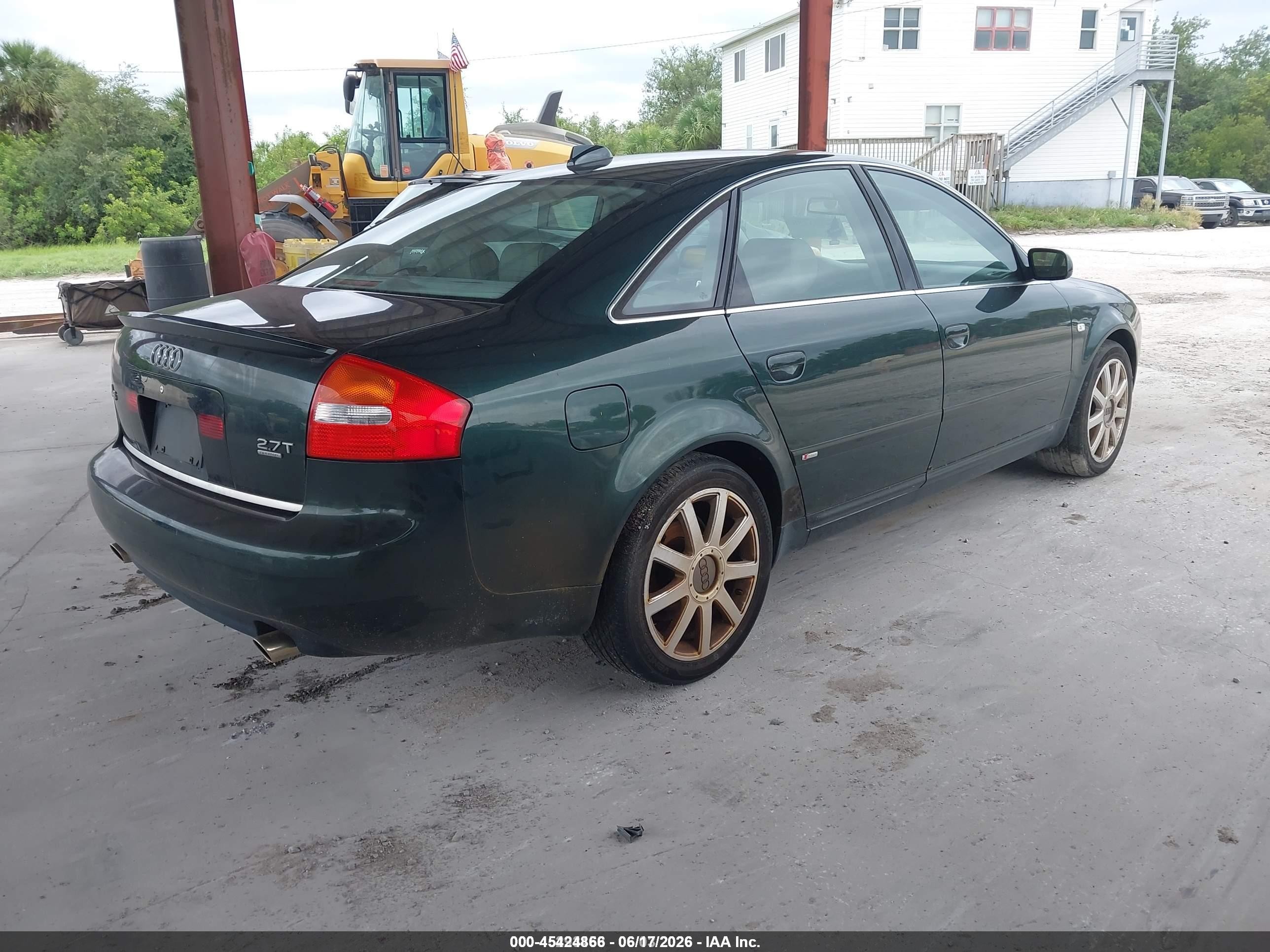 2004 Audi A6 2.7t S-line Зеленый vin: WAUCD64B94N098998