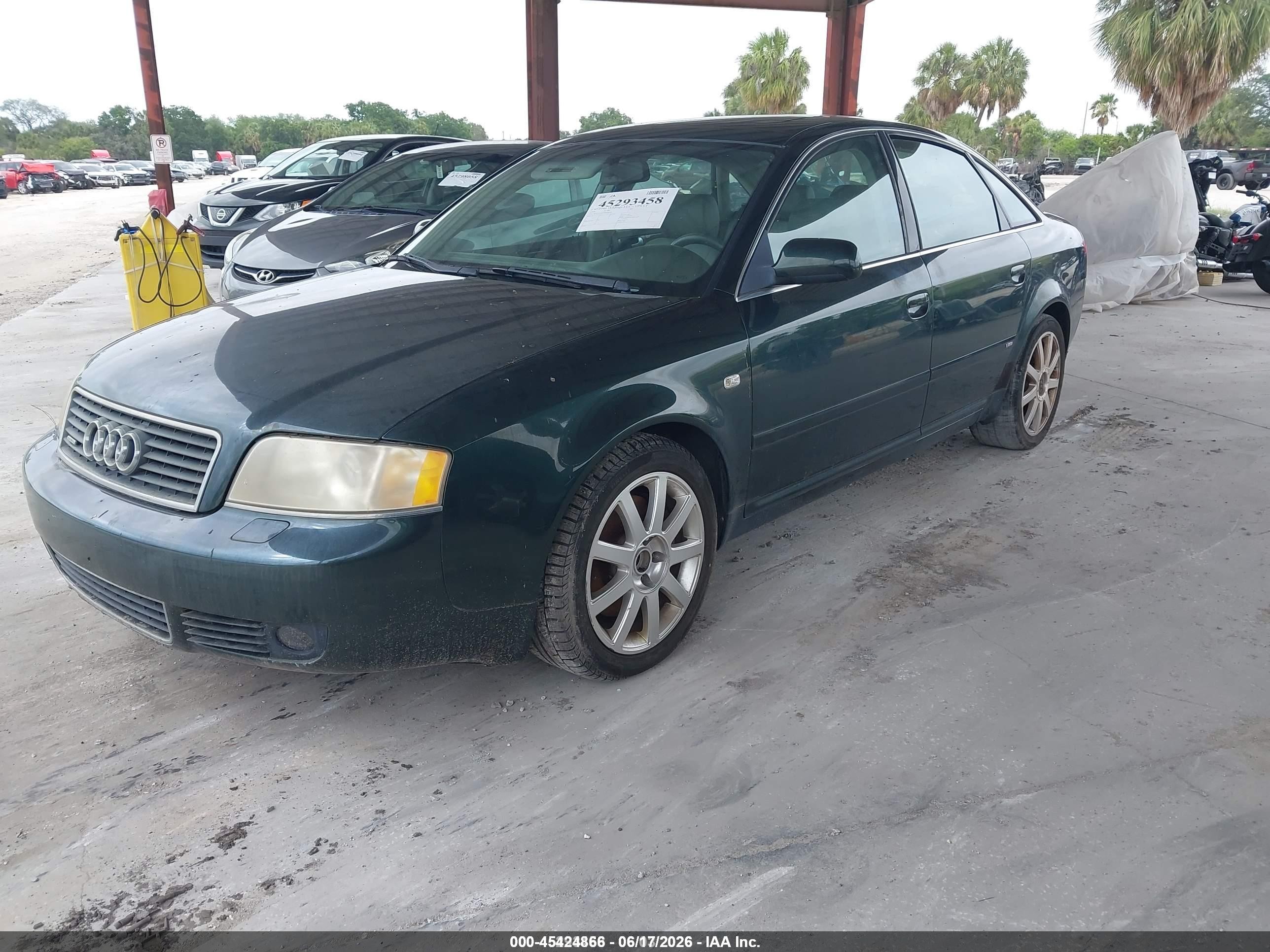 2004 Audi A6 2.7t S-line Зеленый vin: WAUCD64B94N098998