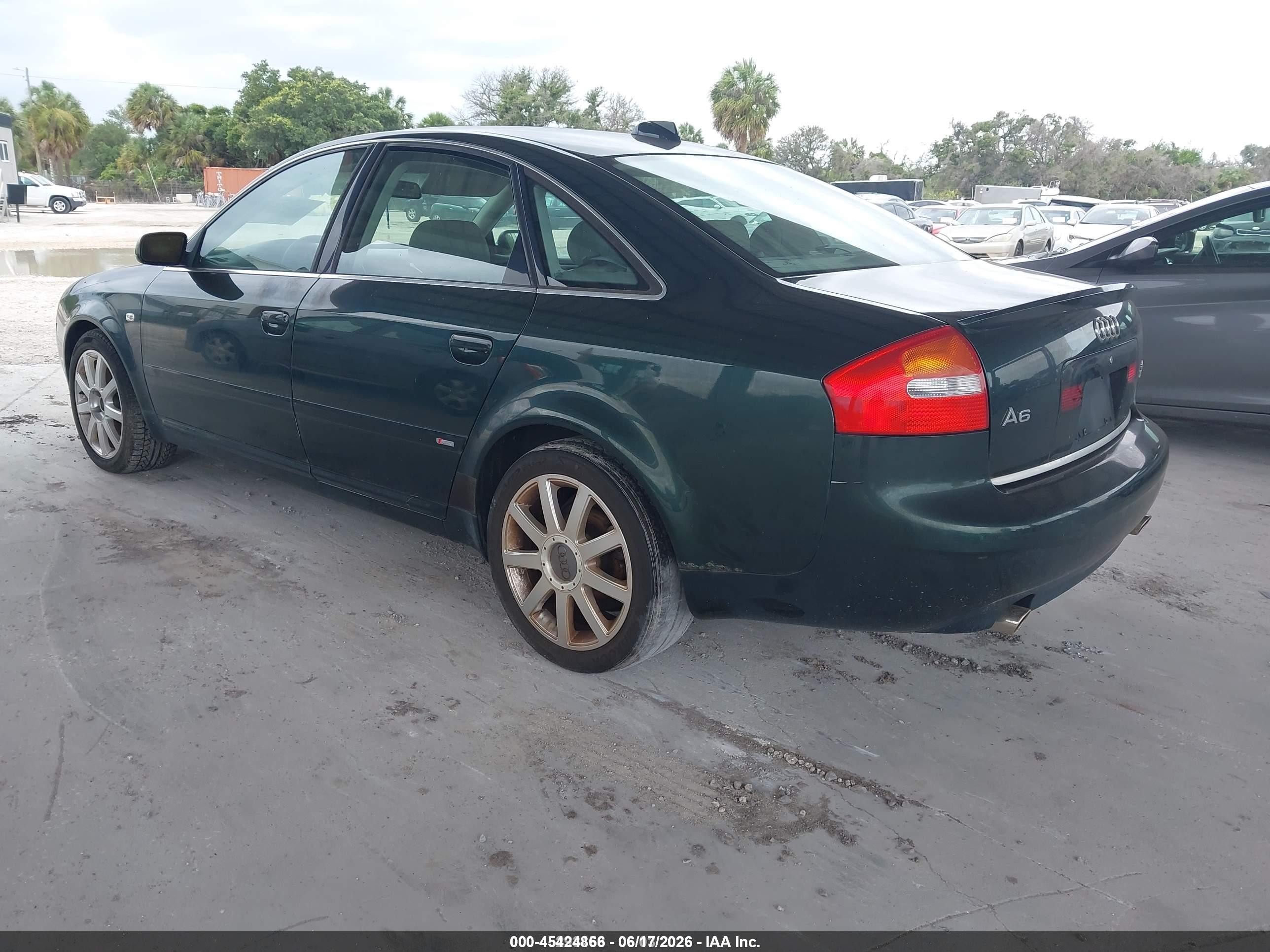 2004 Audi A6 2.7t S-line Зеленый vin: WAUCD64B94N098998