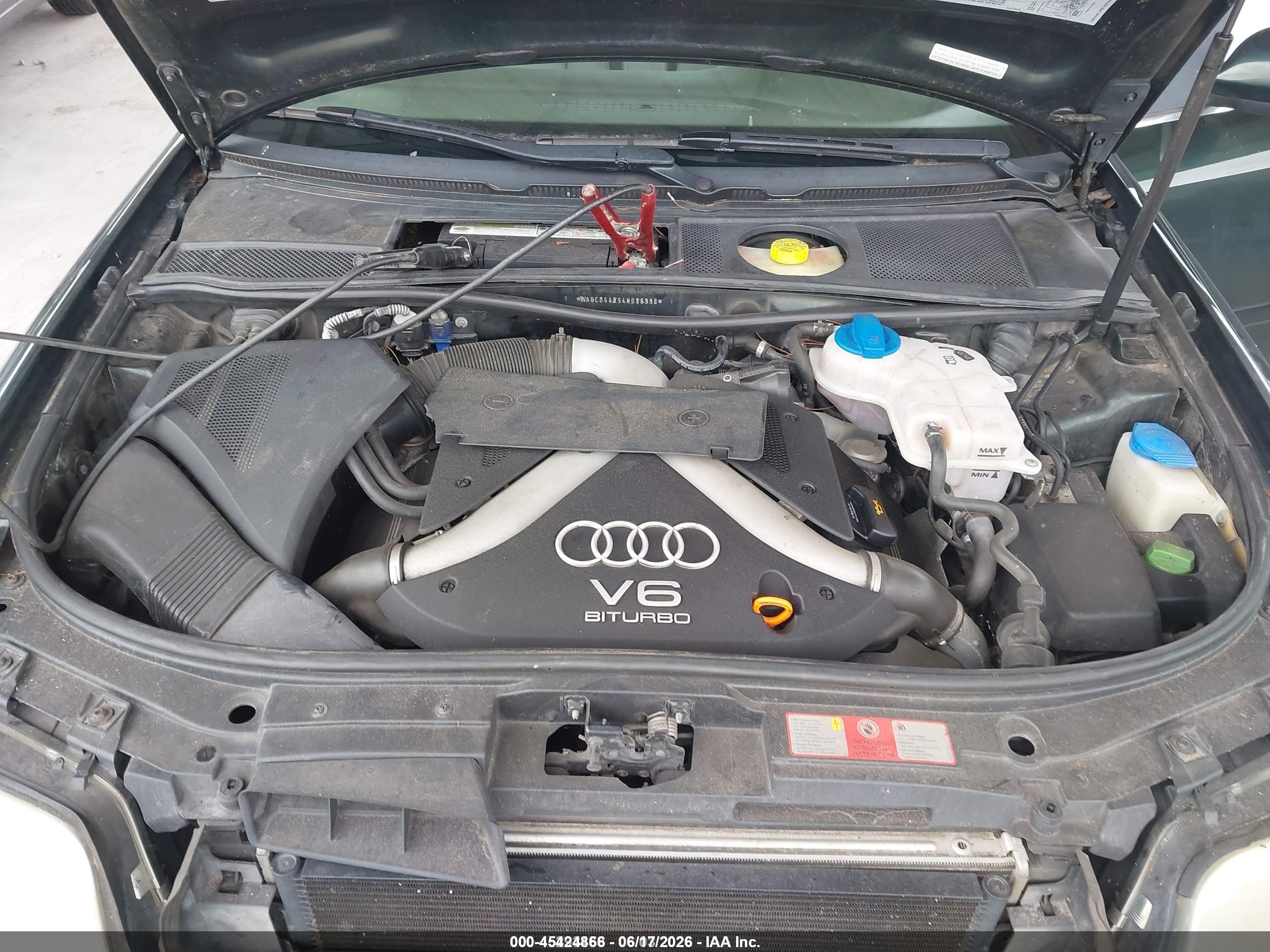 2004 Audi A6 2.7t S-line Зеленый vin: WAUCD64B94N098998