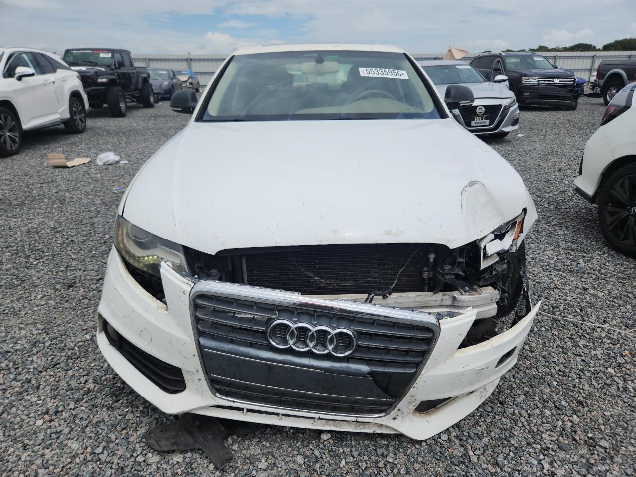 2009 Audi A4 Premium White vin: WAUCF78K49N076392