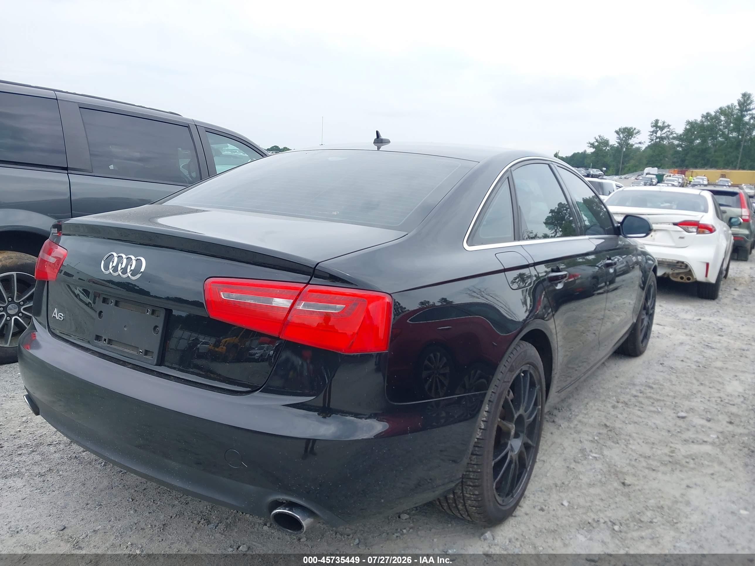 2013 Audi A6 2.0t Premium Black vin: WAUCFAFC4DN087832