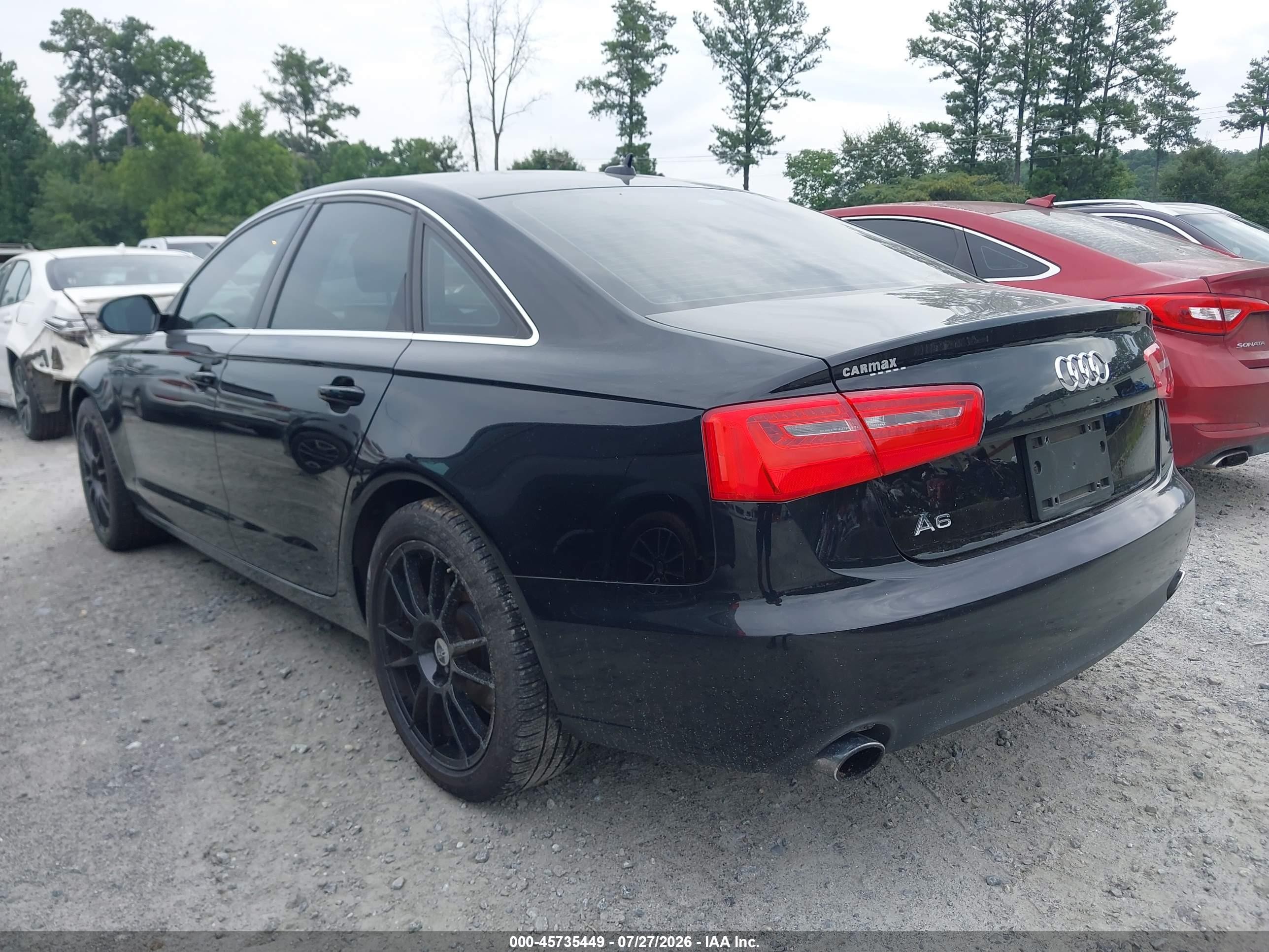 2013 Audi A6 2.0t Premium Black vin: WAUCFAFC4DN087832