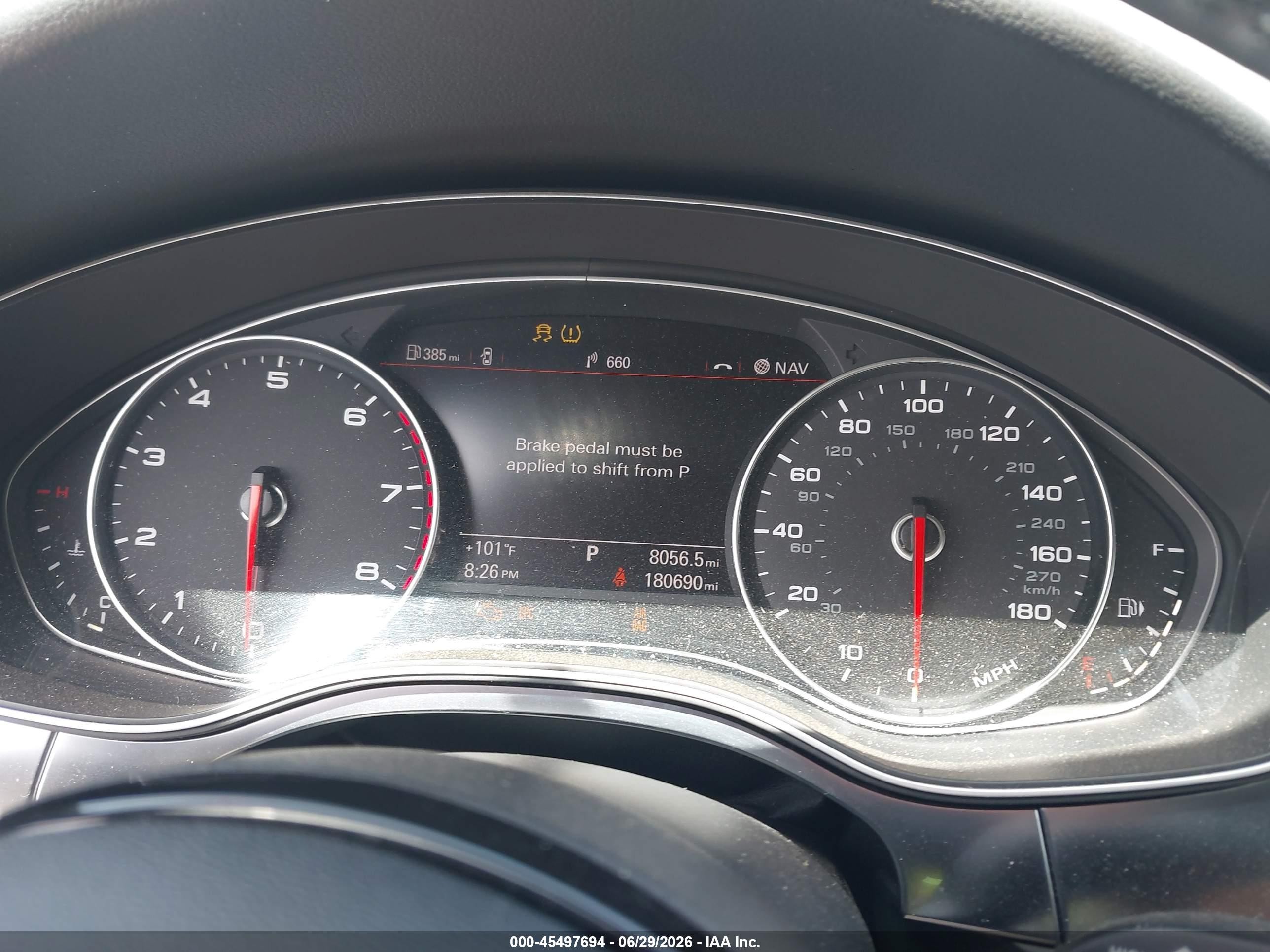 2015 Audi A6 2.0t Premium White vin: WAUCFAFC6FN013430