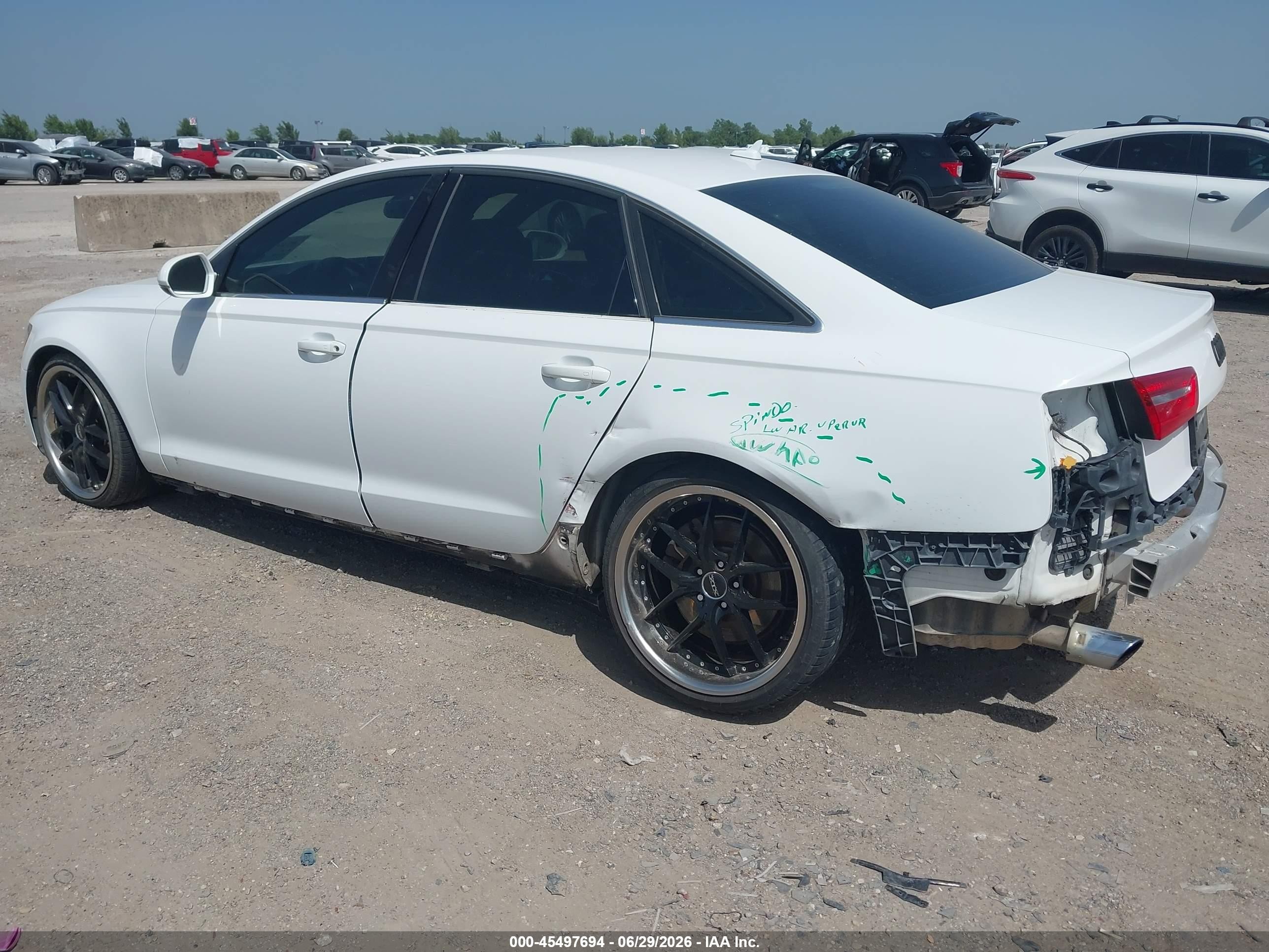 2015 Audi A6 2.0t Premium White vin: WAUCFAFC6FN013430