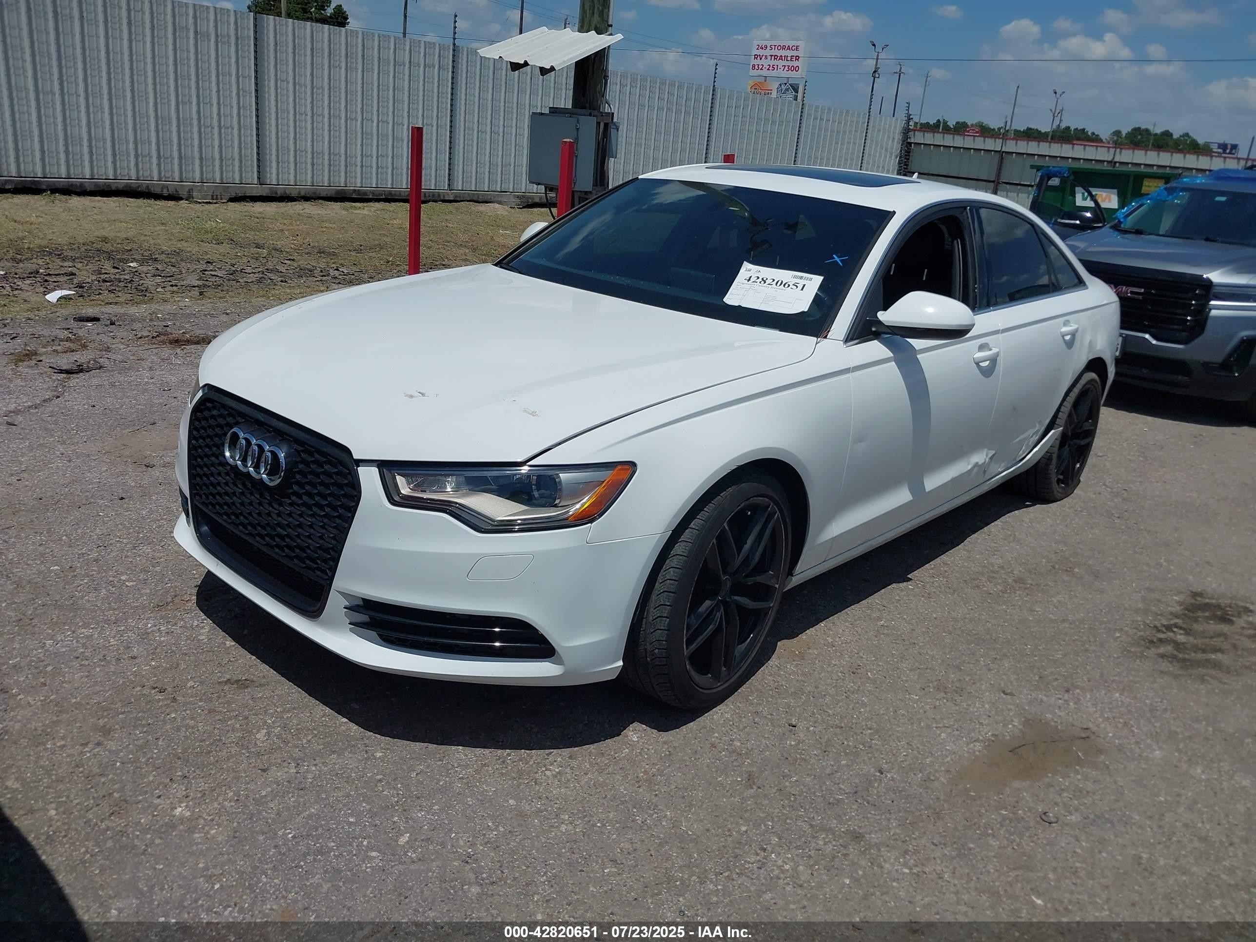 2015 Audi A6 2.0t Premium White vin: WAUCFAFC6FN029076
