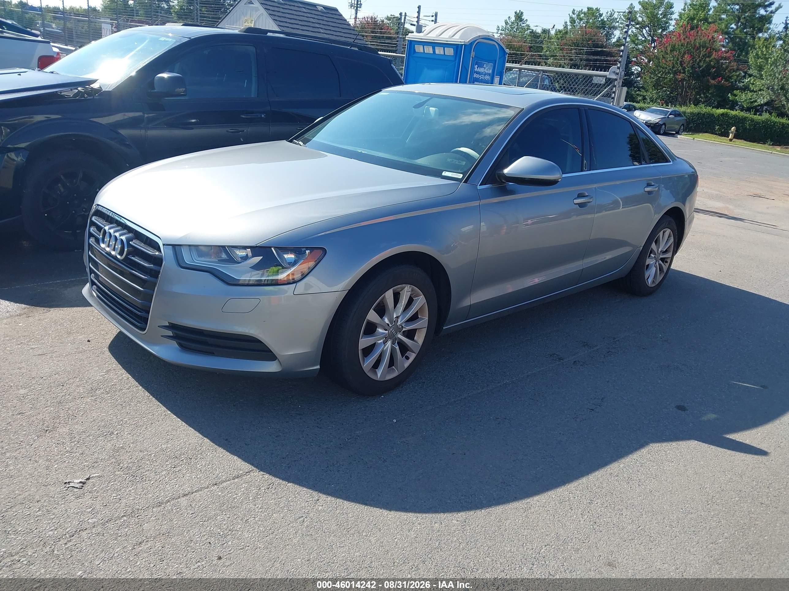 2014 Audi A6 2.0t Premium Silver vin: WAUCFAFC9EN163143