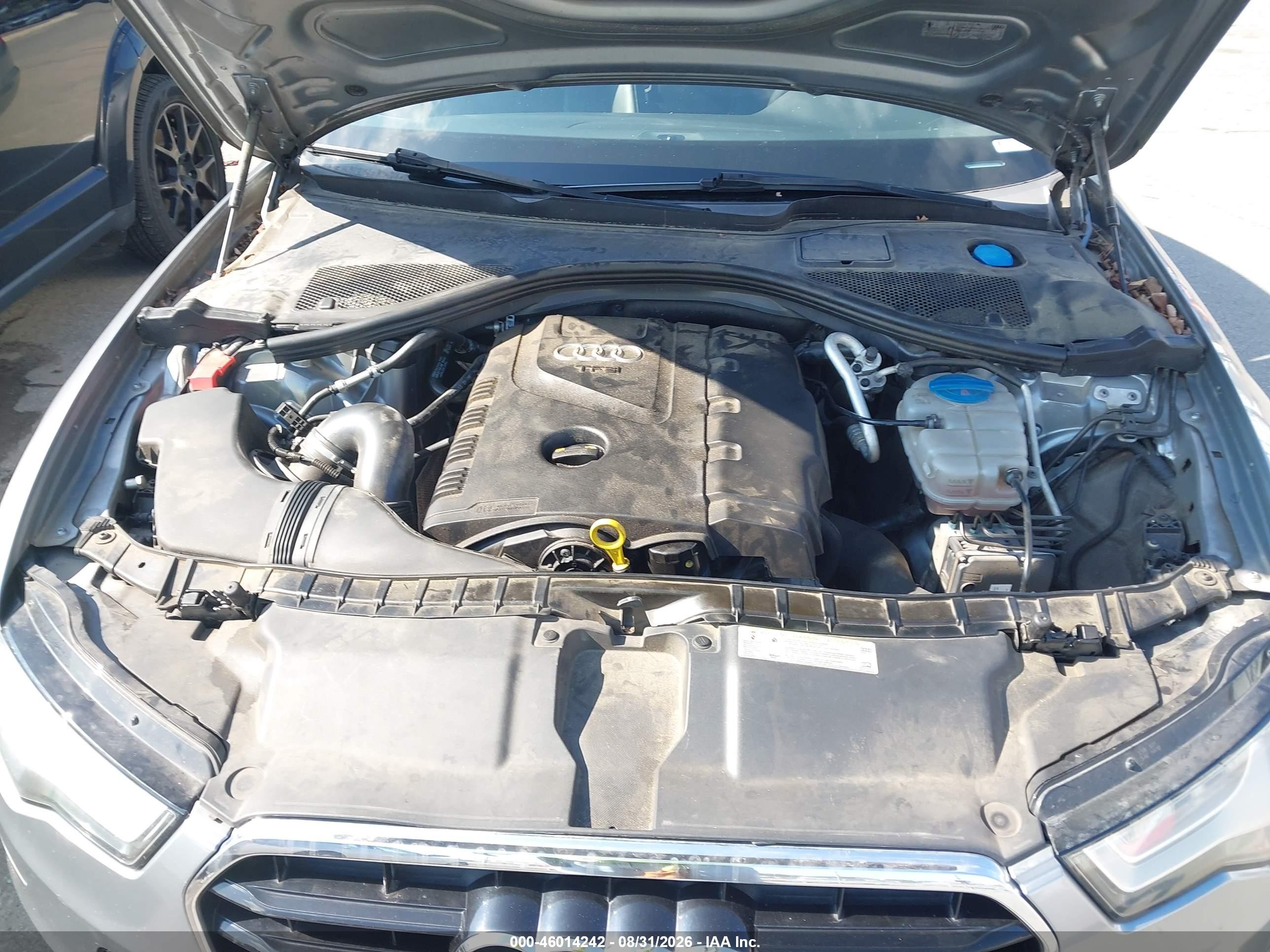 2014 Audi A6 2.0t Premium Silver vin: WAUCFAFC9EN163143