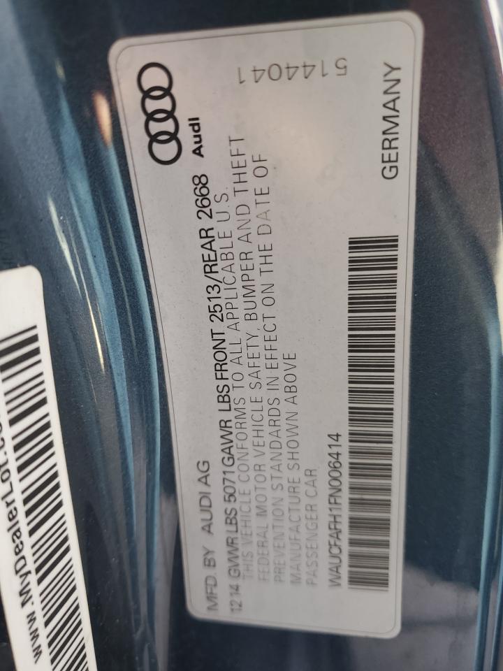 2015 Audi A5 Premium Blue vin: WAUCFAFH1FN006414