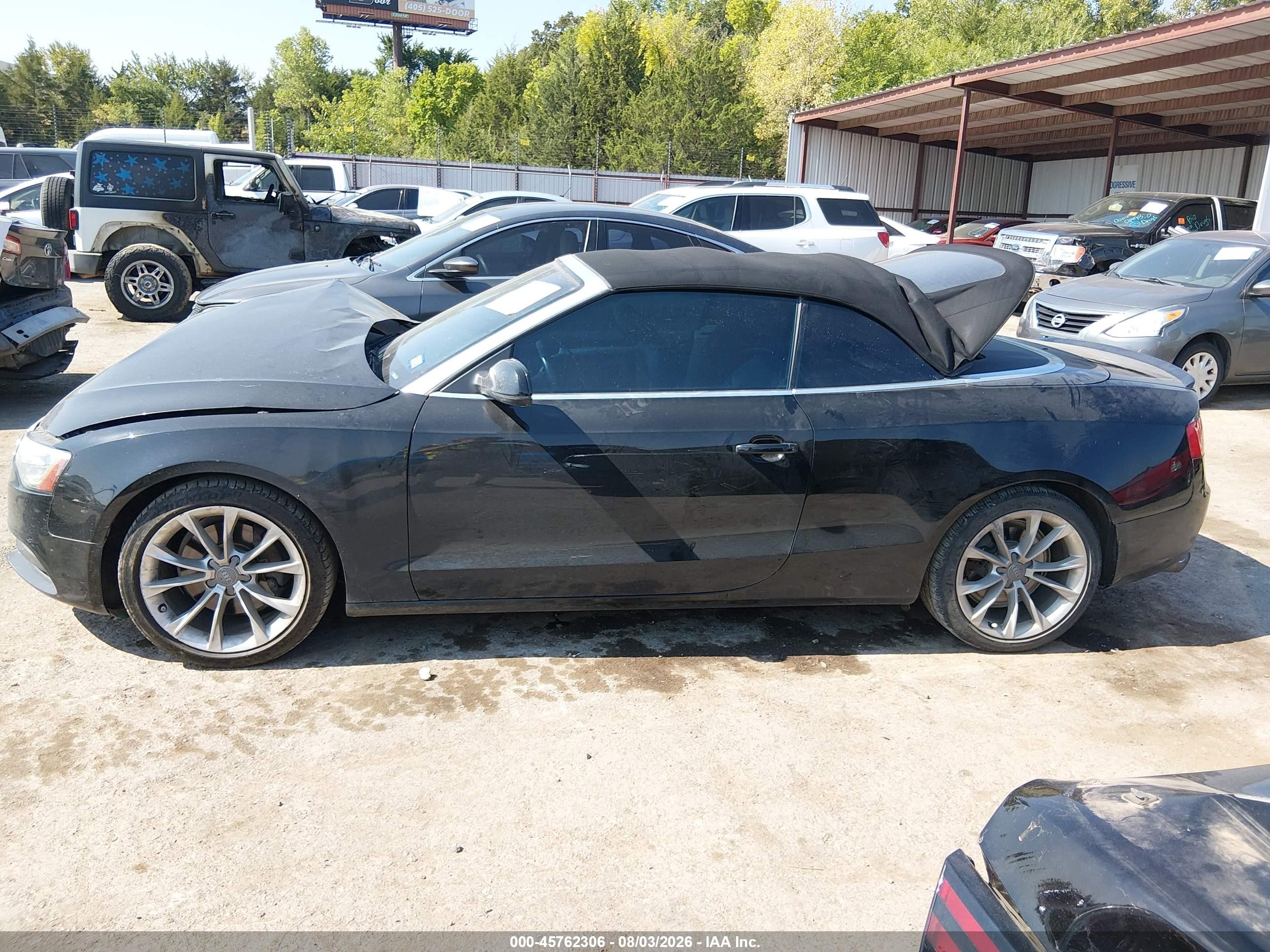 2014 Audi A5 2.0t Premium Black vin: WAUCFAFH2EN002452