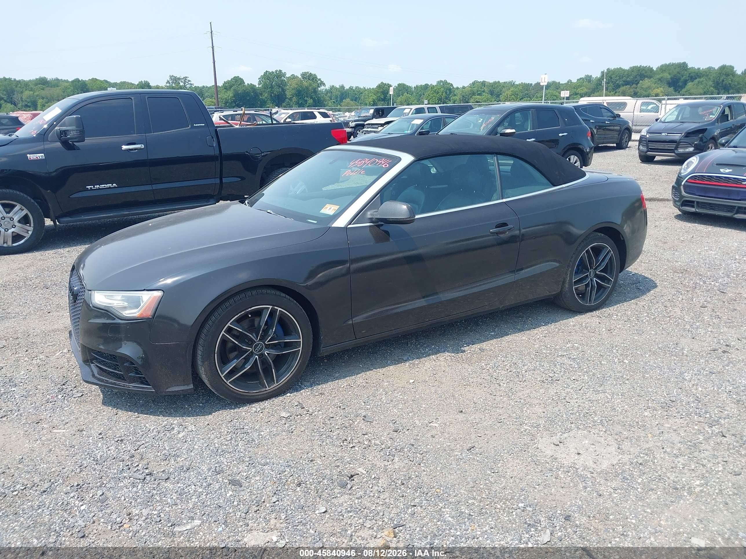 2014 Audi A5 2.0t Premium Black vin: WAUCFAFH2EN007294