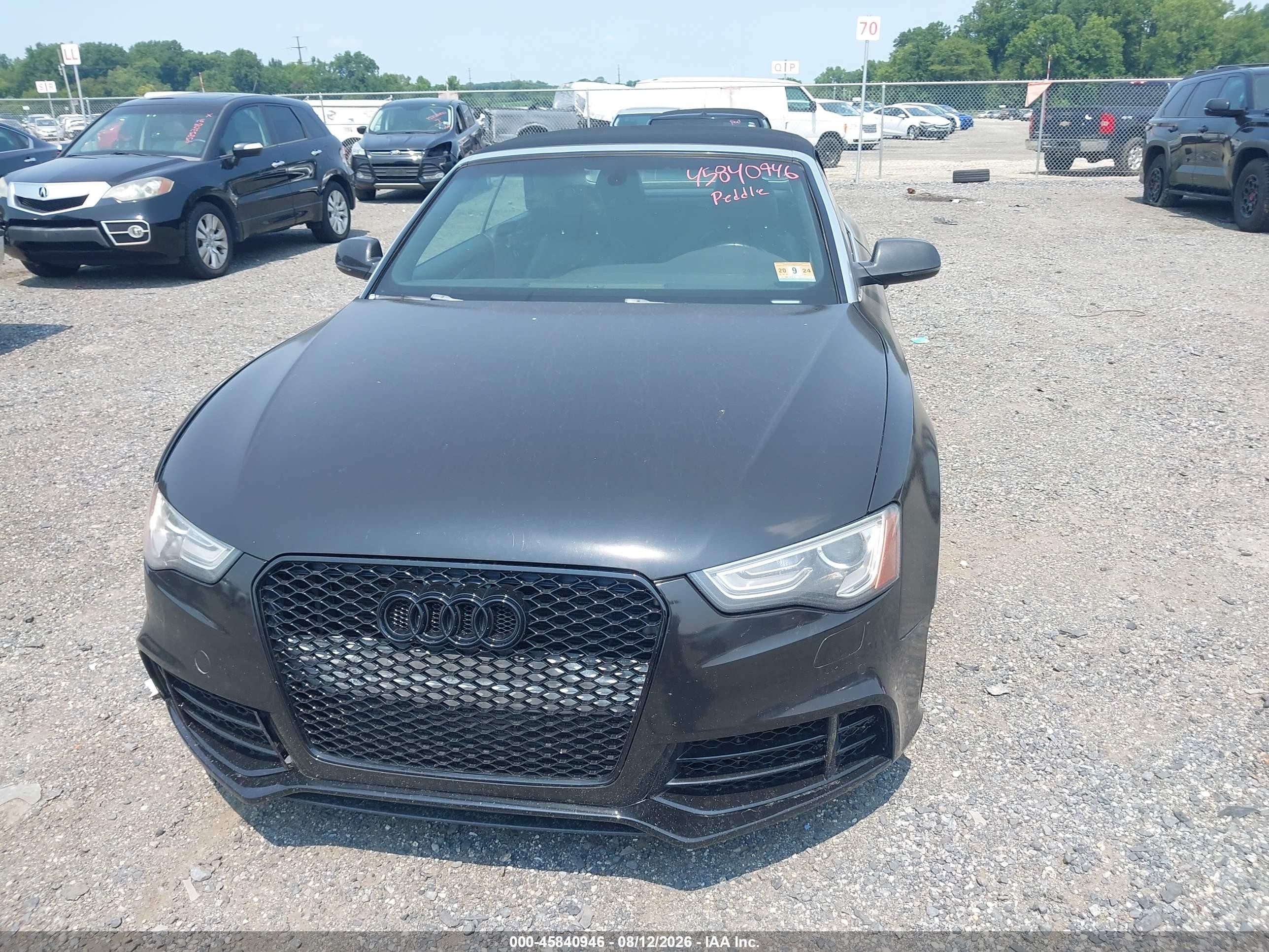 2014 Audi A5 2.0t Premium Black vin: WAUCFAFH2EN007294