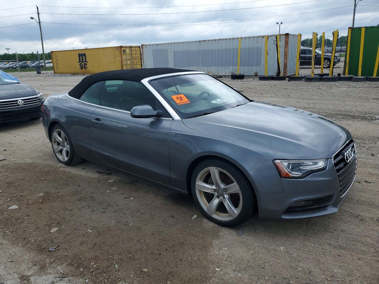 2014 Audi A5 Premium Gray vin: WAUCFAFH4EN005076