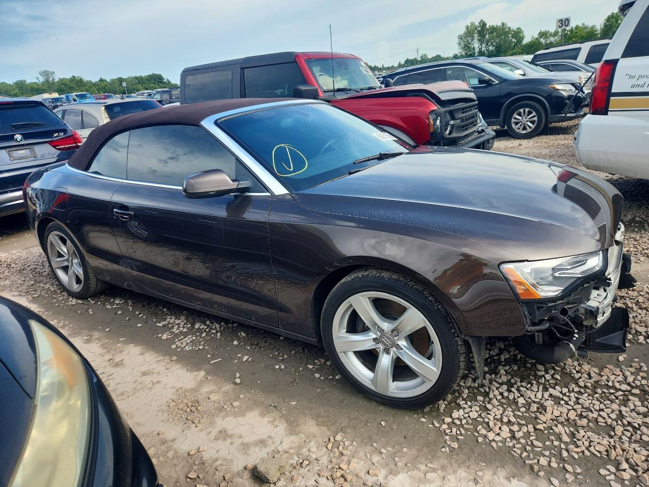2015 Audi A5 Premium Brown vin: WAUCFAFH6FN002004