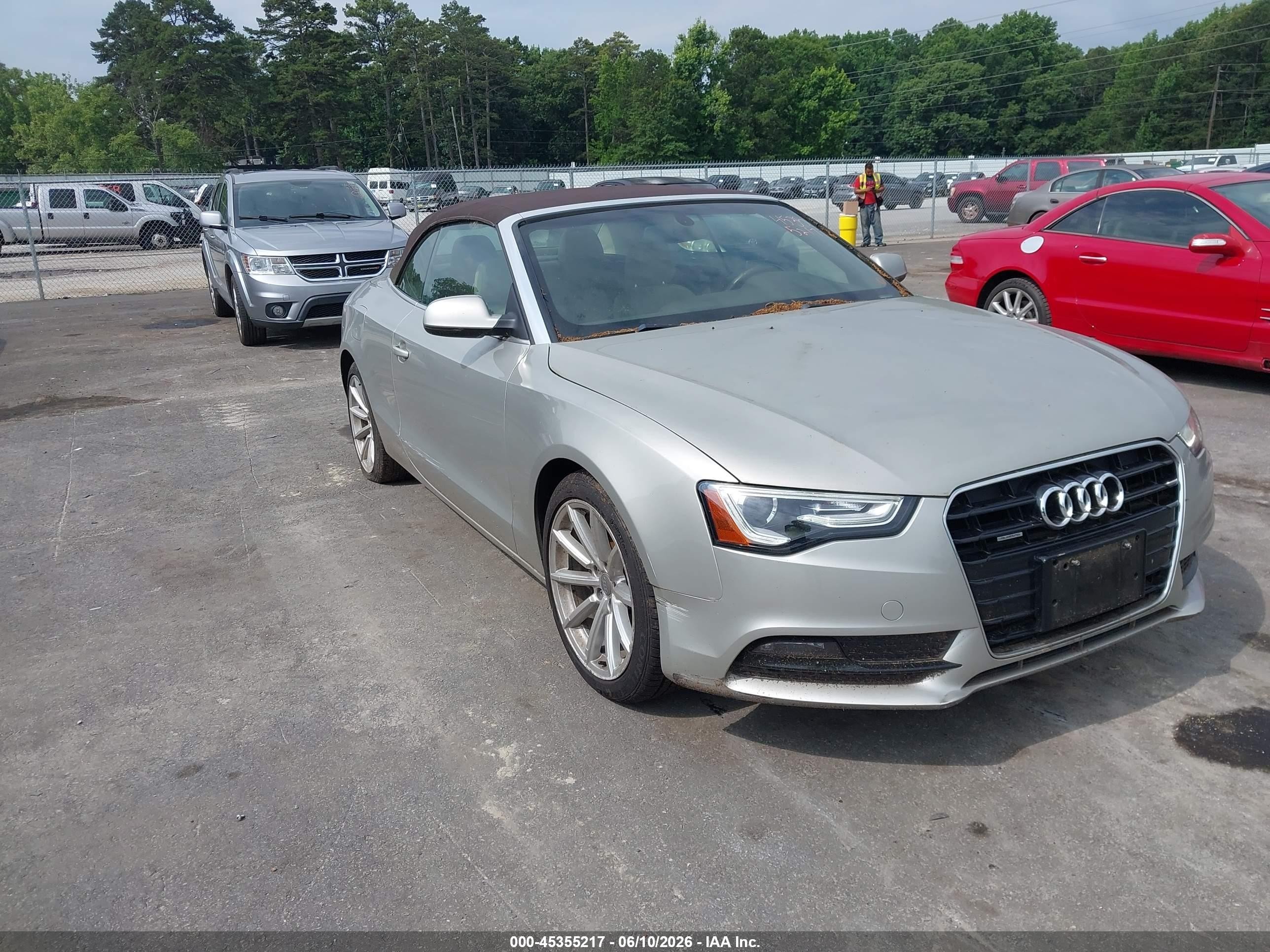 2015 Audi A5 2.0t Premium Silver vin: WAUCFAFH6FN003699