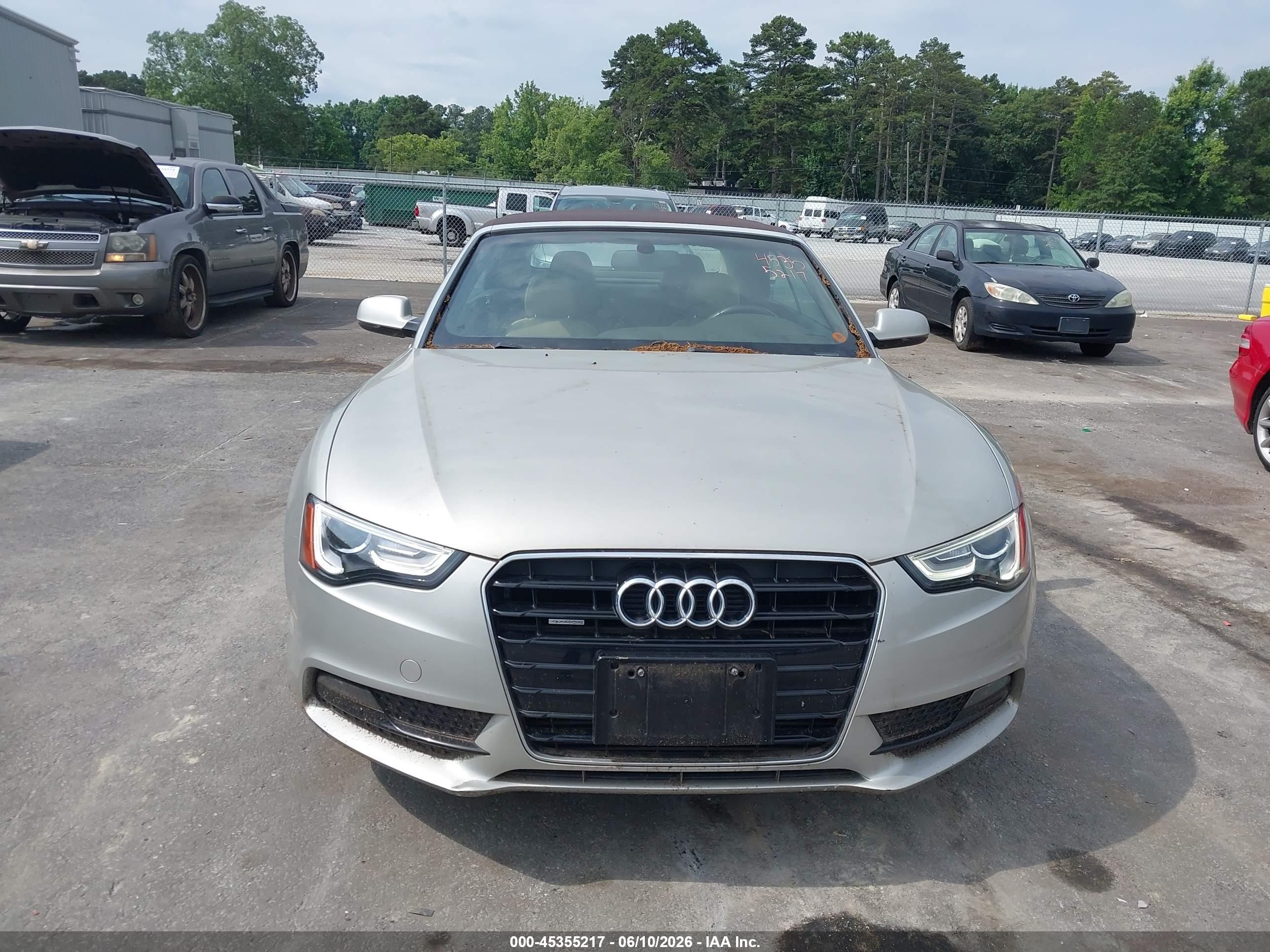 2015 Audi A5 2.0t Premium Silver vin: WAUCFAFH6FN003699