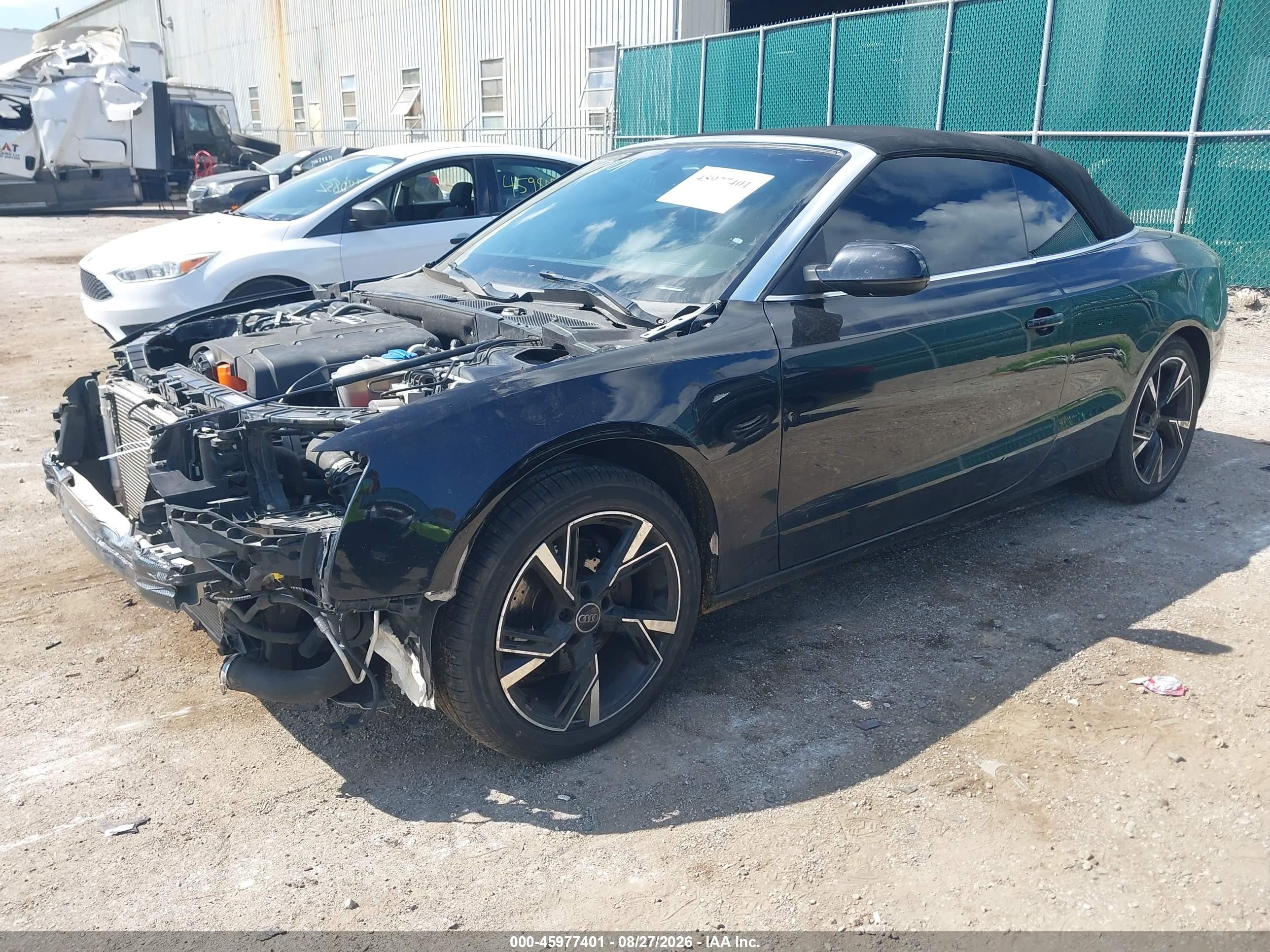 2014 Audi A5 2.0t Premium Black vin: WAUCFAFH7EN004584