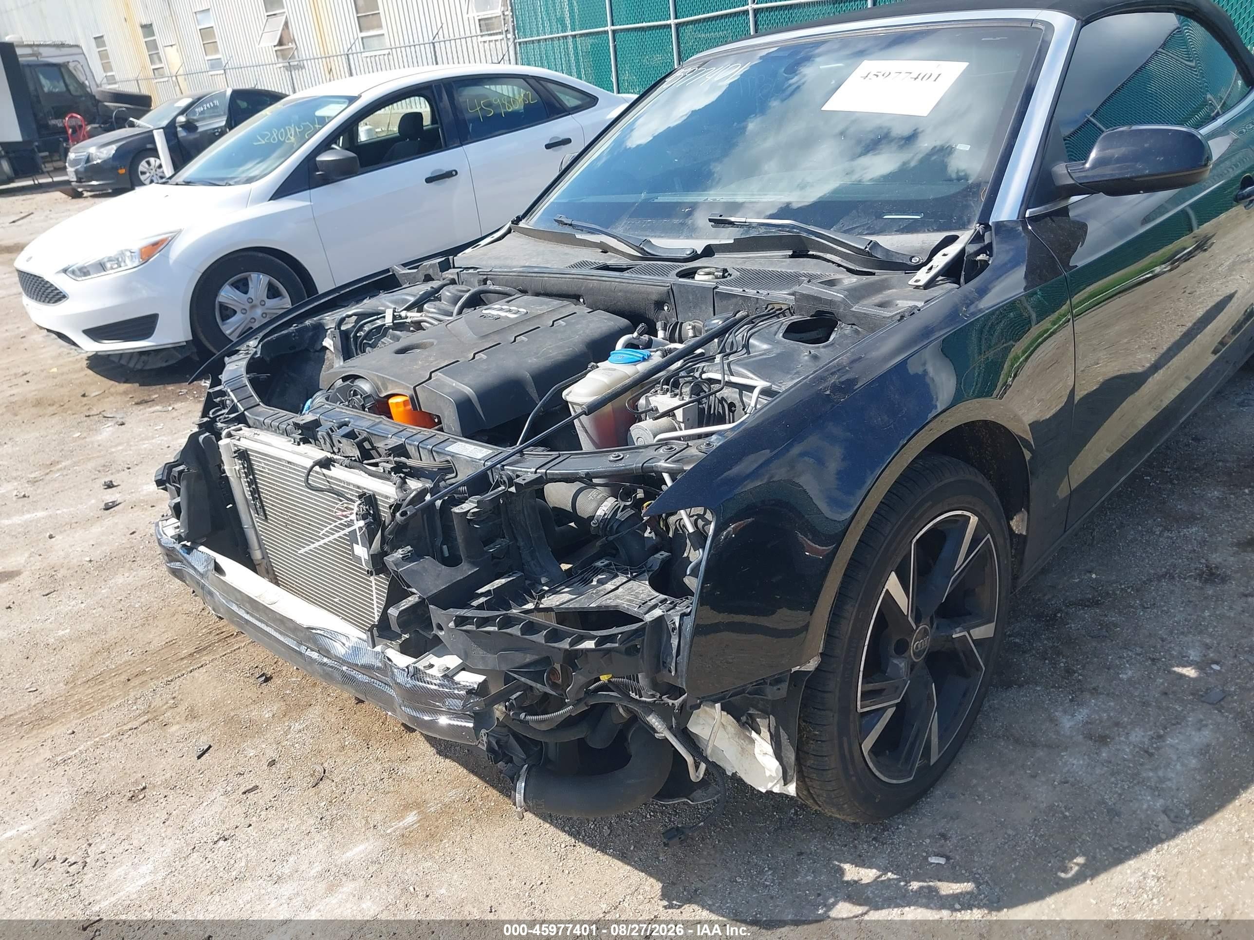 2014 Audi A5 2.0t Premium Black vin: WAUCFAFH7EN004584