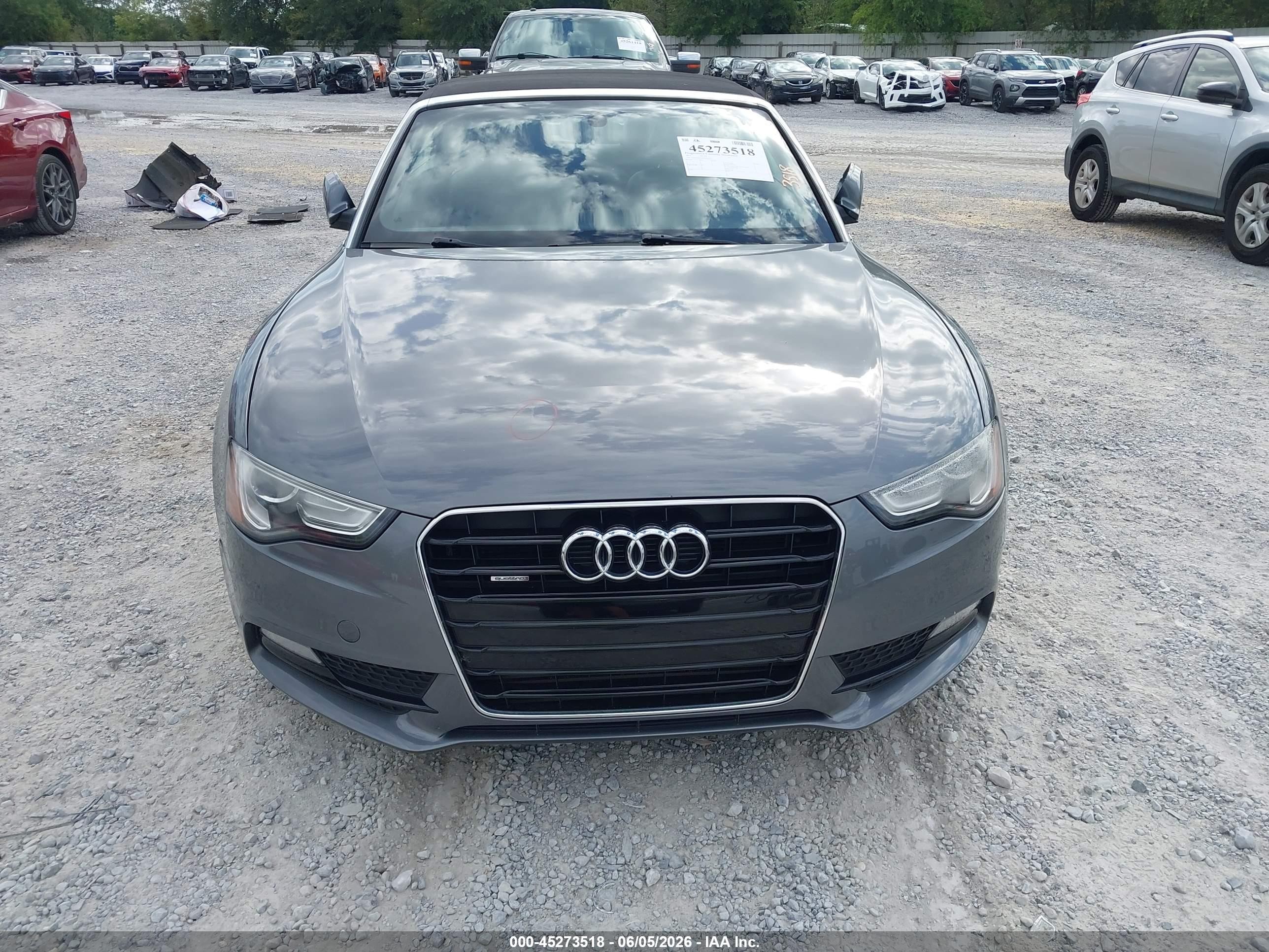 2013 Audi A5 2.0t Premium Gray vin: WAUCFAFH9DN004715