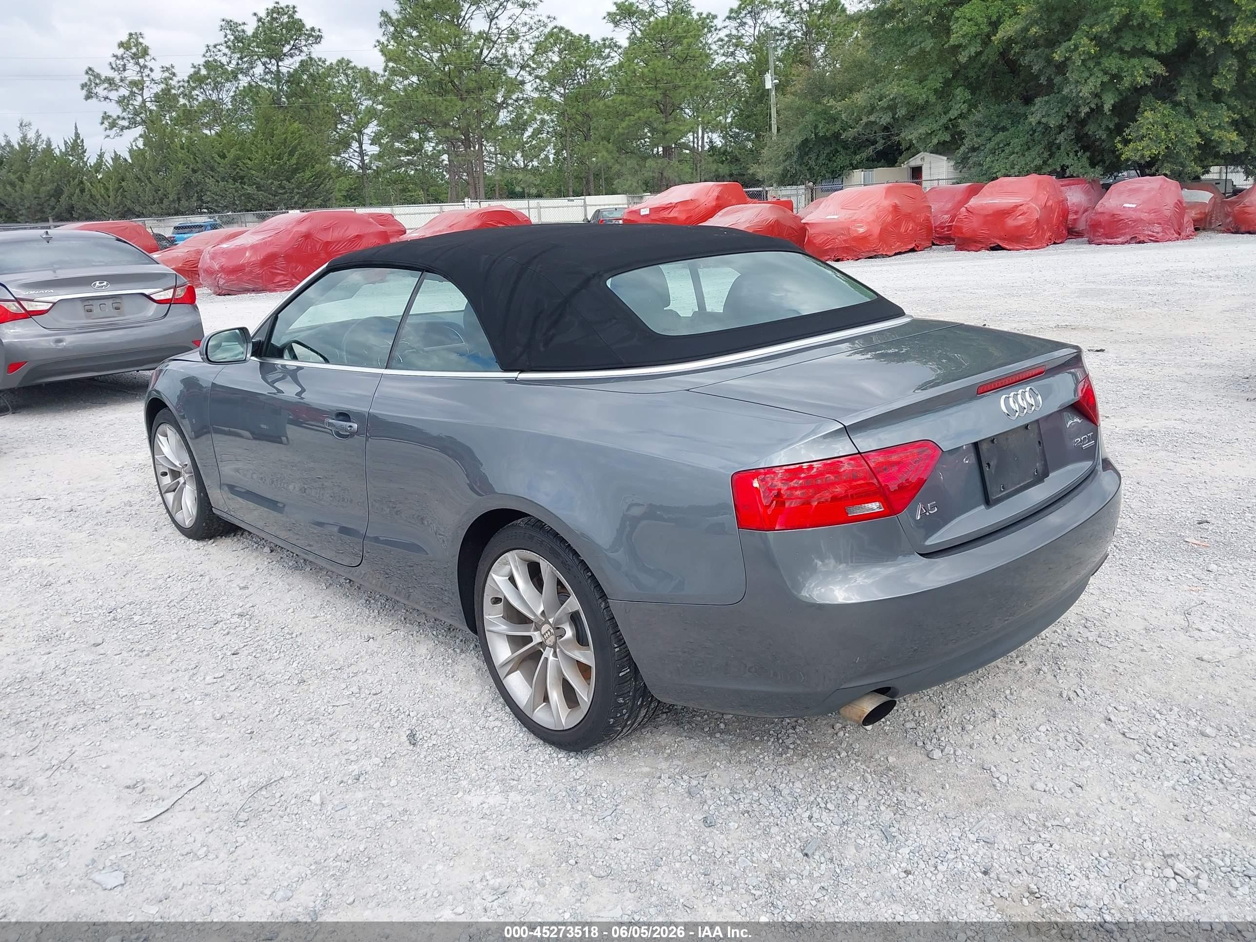 2013 Audi A5 2.0t Premium Gray vin: WAUCFAFH9DN004715