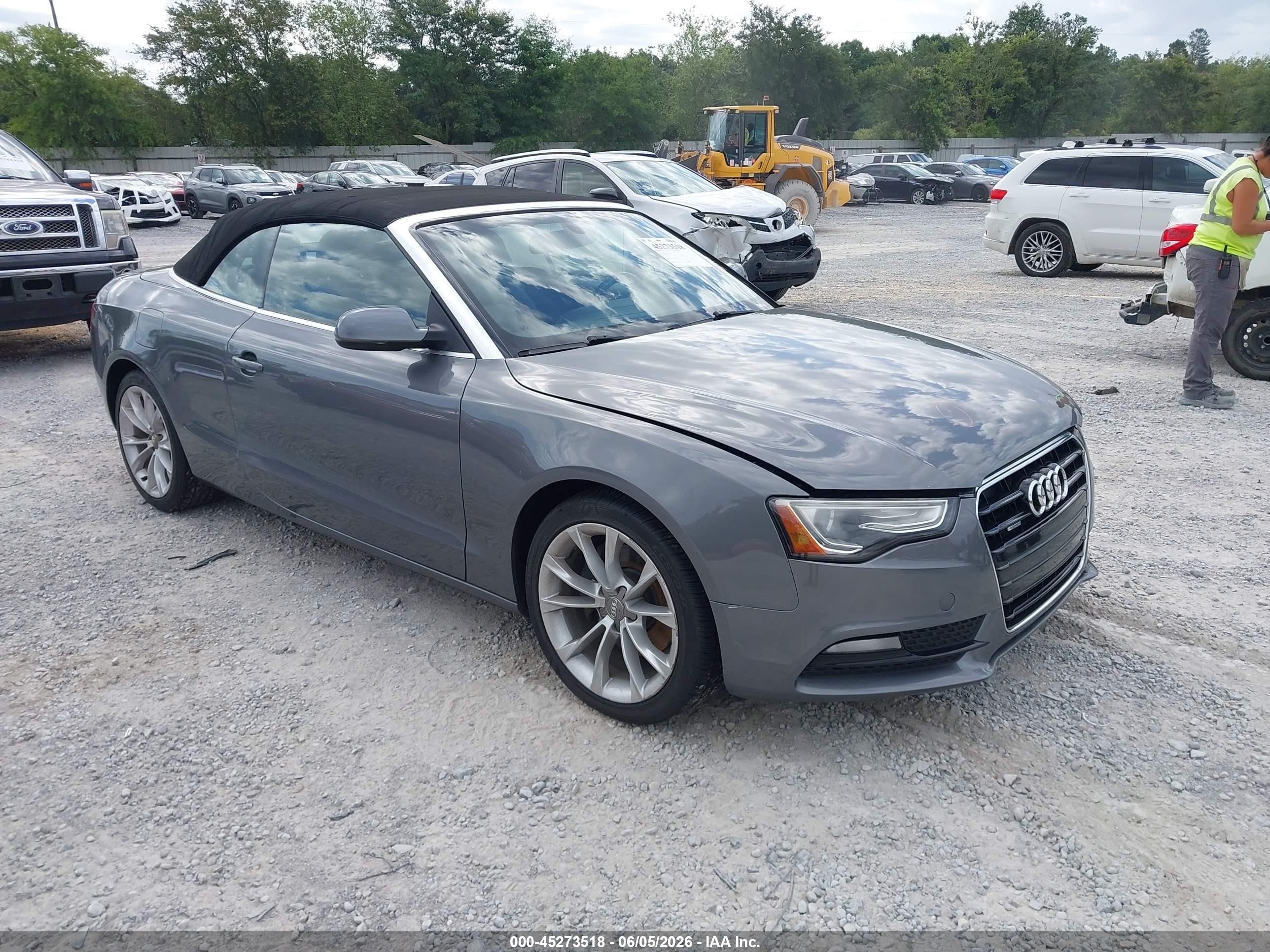 2013 Audi A5 2.0t Premium Gray vin: WAUCFAFH9DN004715