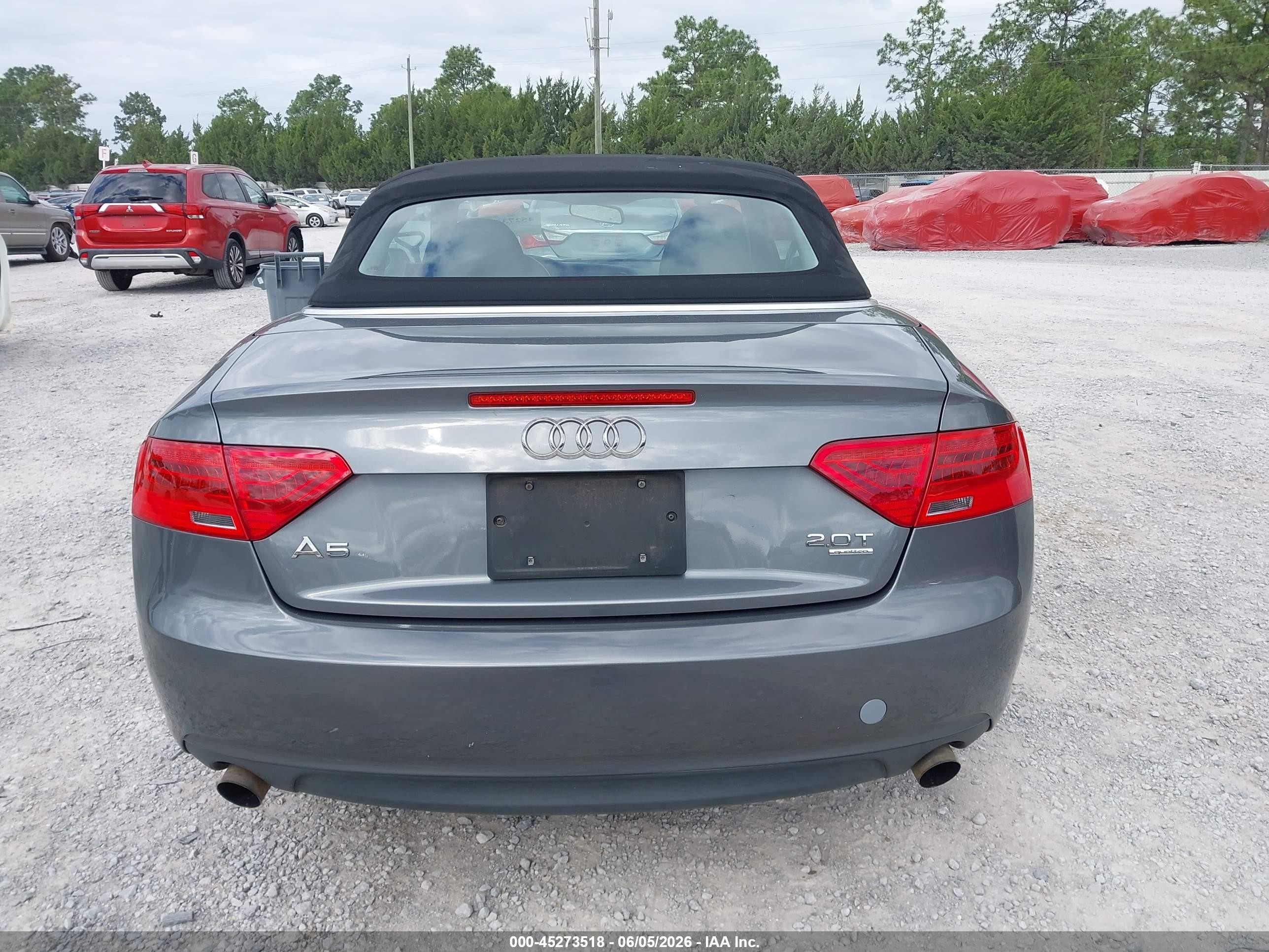 2013 Audi A5 2.0t Premium Gray vin: WAUCFAFH9DN004715