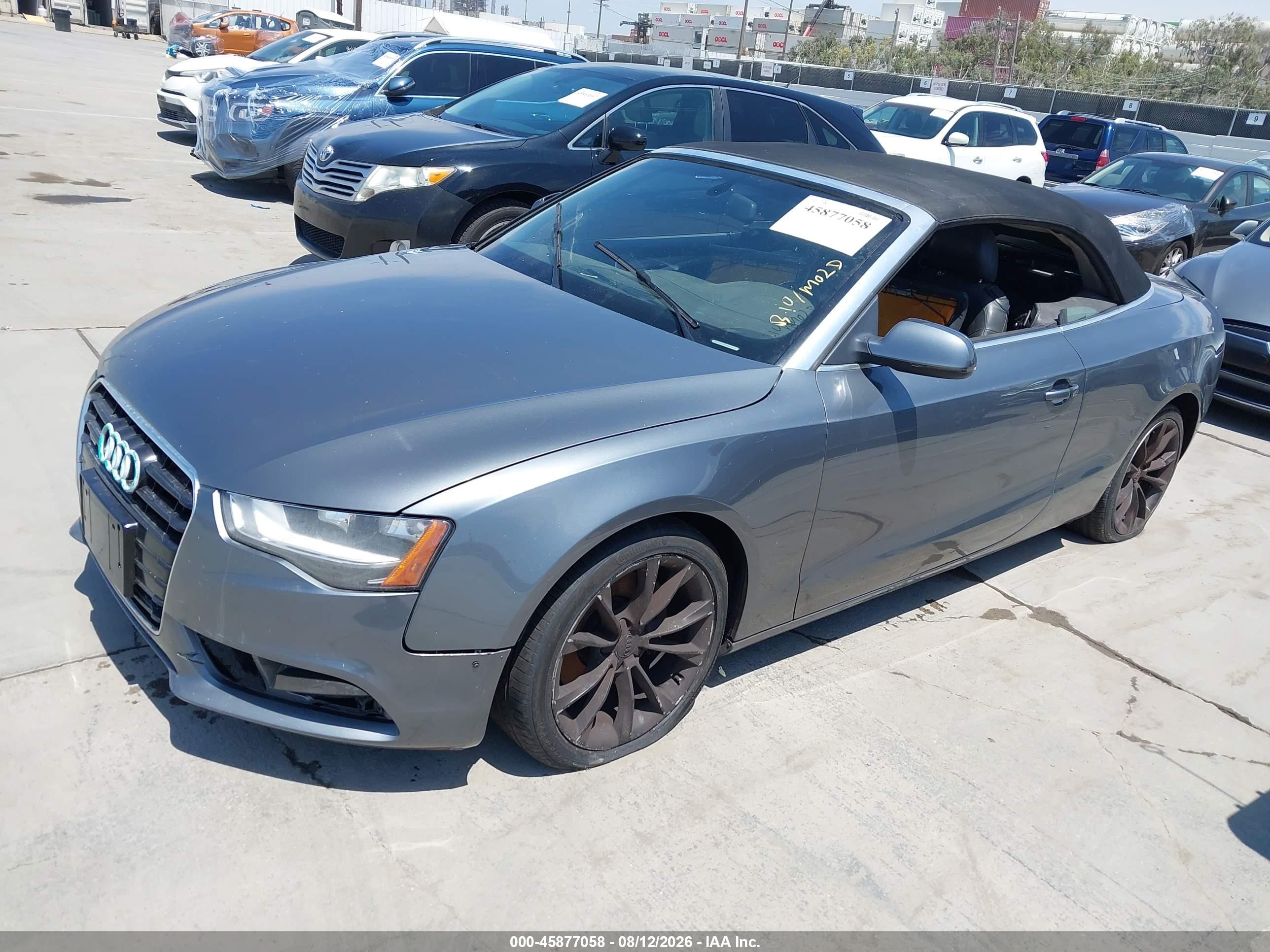 2013 Audi A5 2.0t Premium Gray vin: WAUCFAFH9DN018128