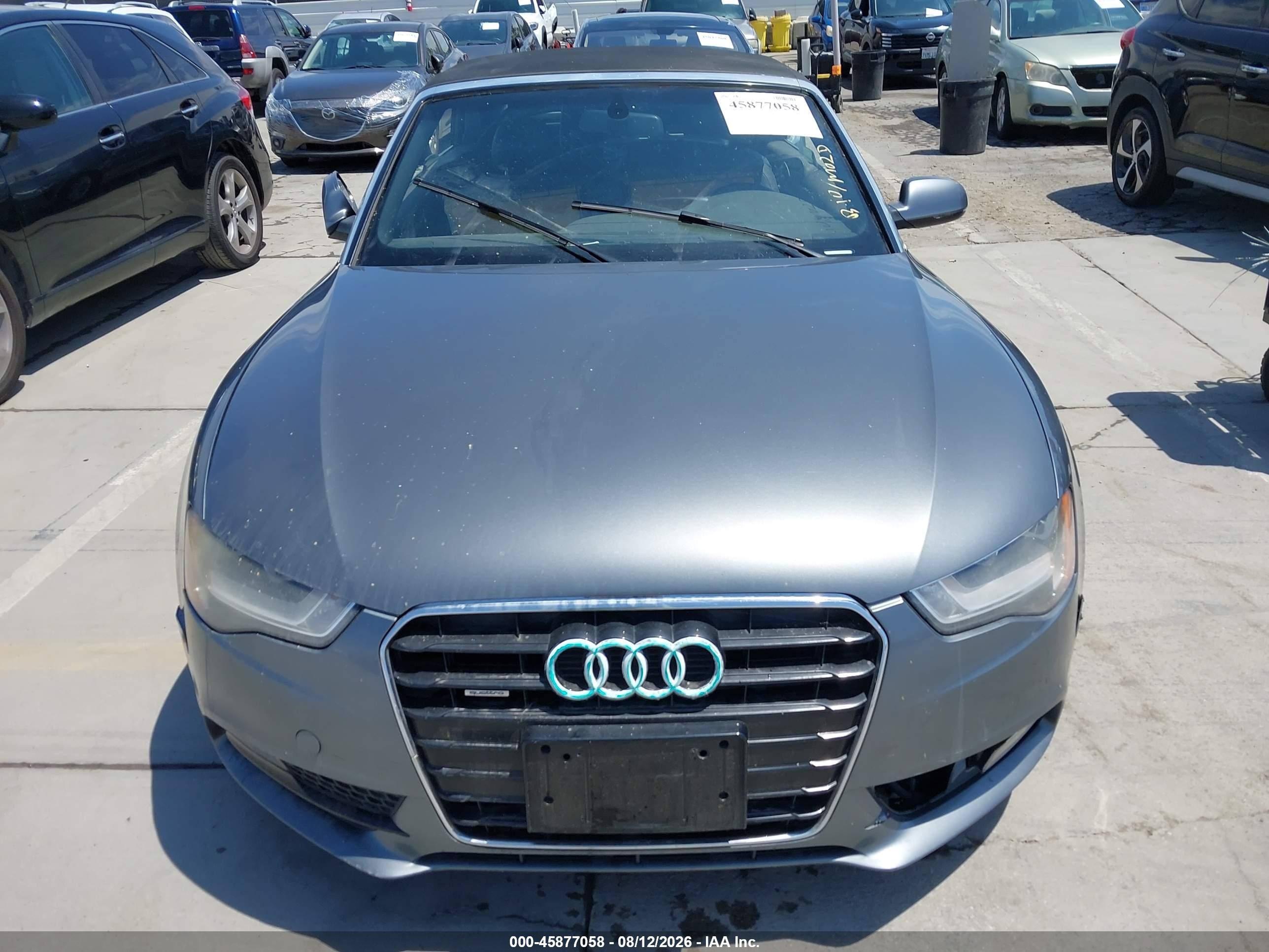 2013 Audi A5 2.0t Premium Gray vin: WAUCFAFH9DN018128