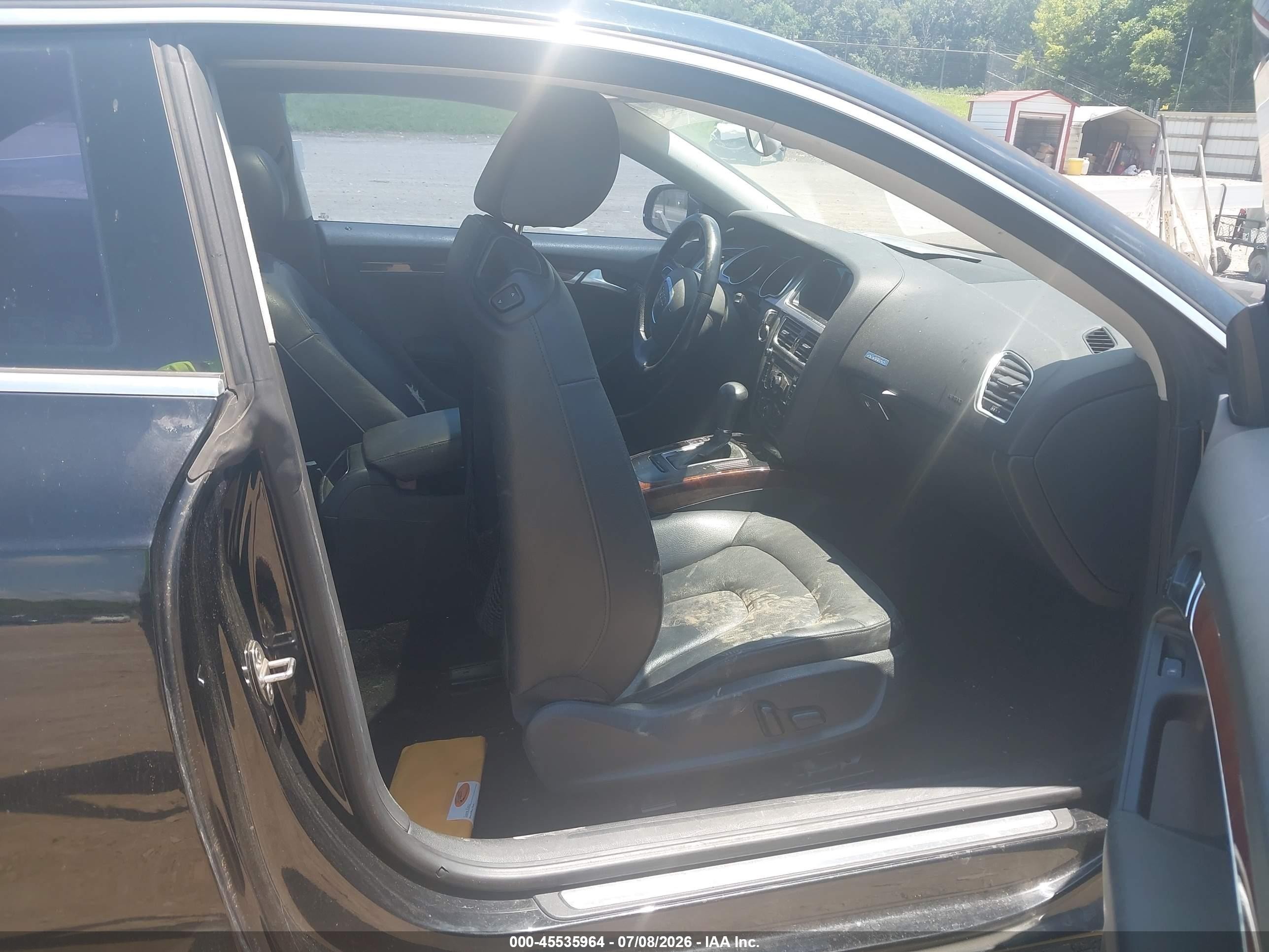 2012 Audi A5 2.0t Premium Black vin: WAUCFAFR0CA044969